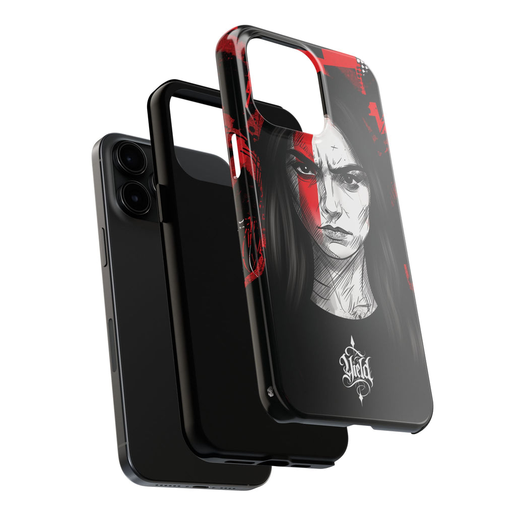 The Crimson Oath — Yield Cult Tough Phone Case | Dark Symbolic Black Protective Cover