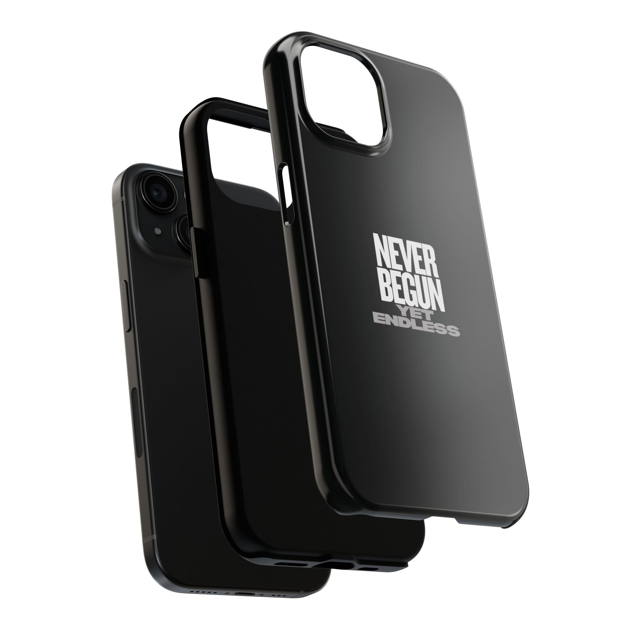 Never Begun, Yet Endless — Yield Cult Tough Phone Case | Black Minimal Protective Cover