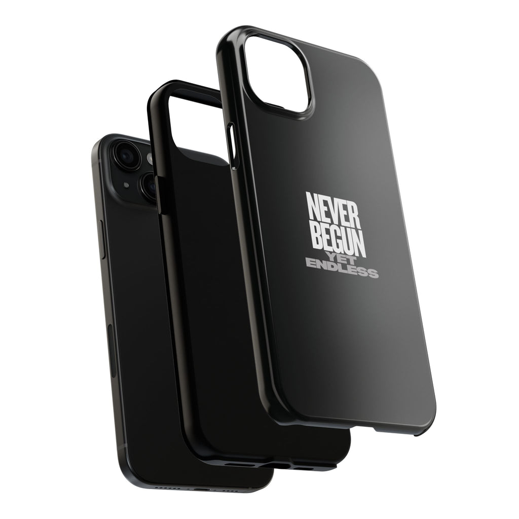 Never Begun, Yet Endless — Yield Cult Tough Phone Case | Black Minimal Protective Cover