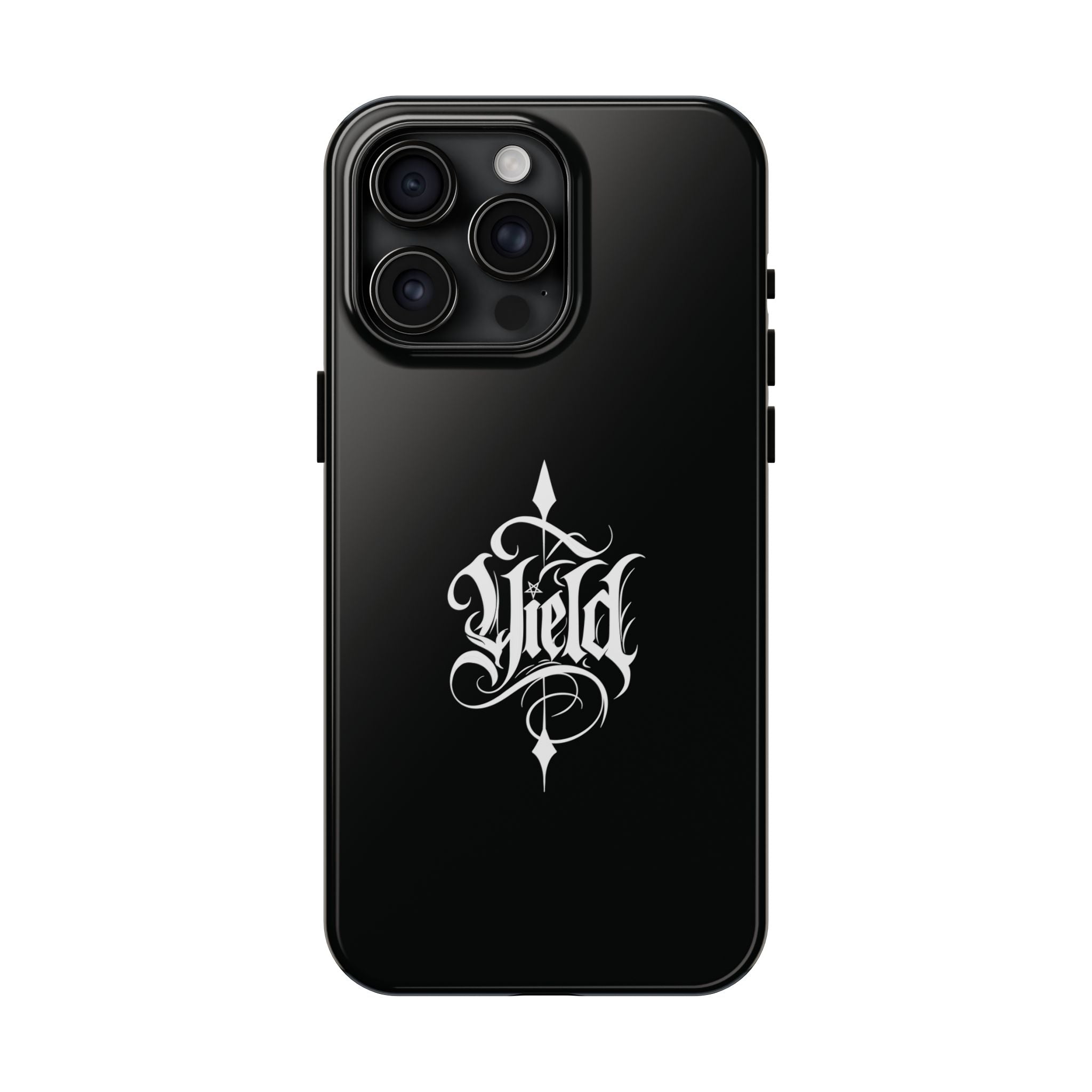Yield Cult Emblem Tough Phone Case — Black Minimal Armor for the Chosen