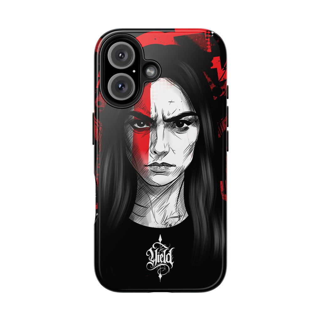 The Crimson Oath — Yield Cult Tough Phone Case | Dark Symbolic Black Protective Cover
