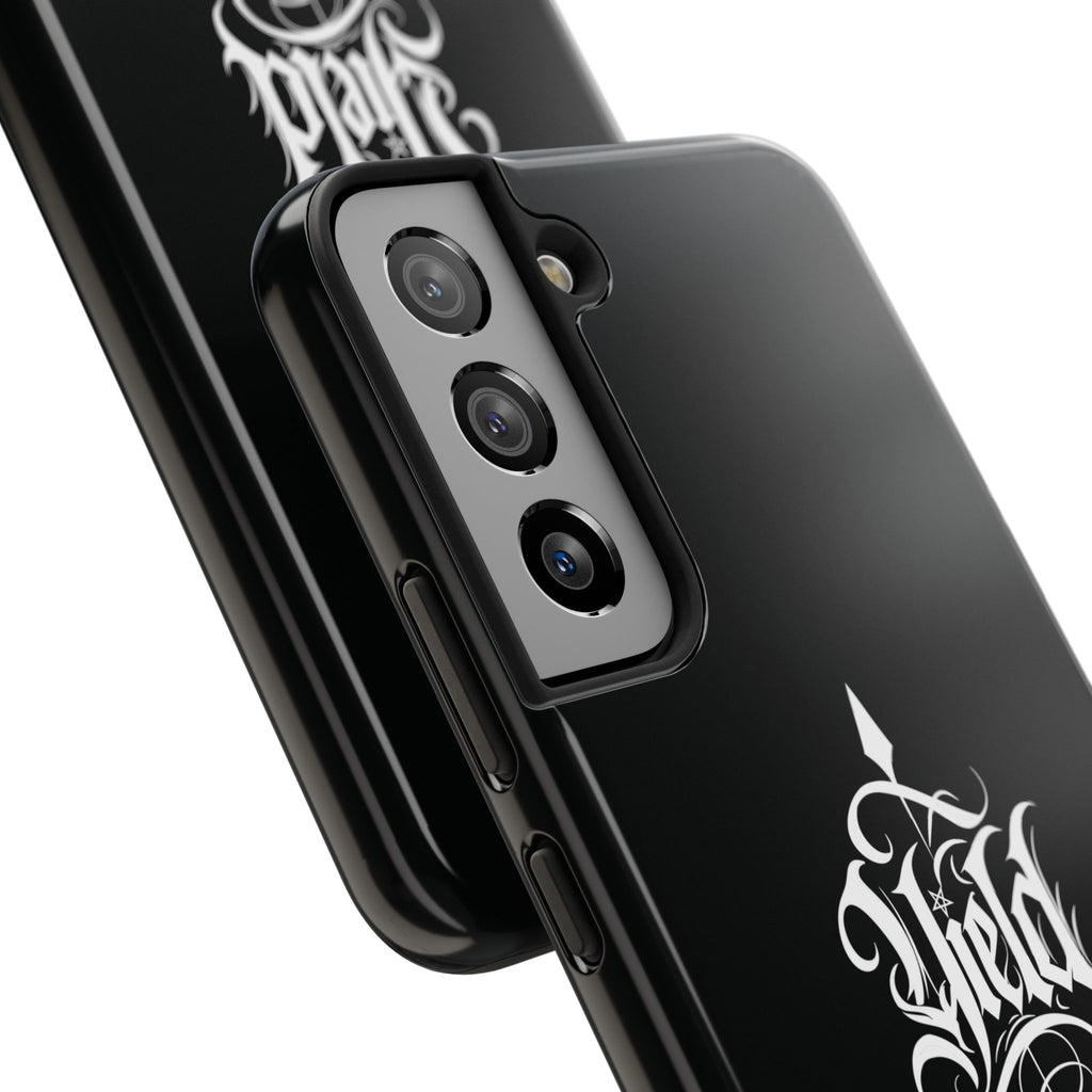 Yield Cult Emblem Tough Phone Case — Black Minimal Armor for the Chosen
