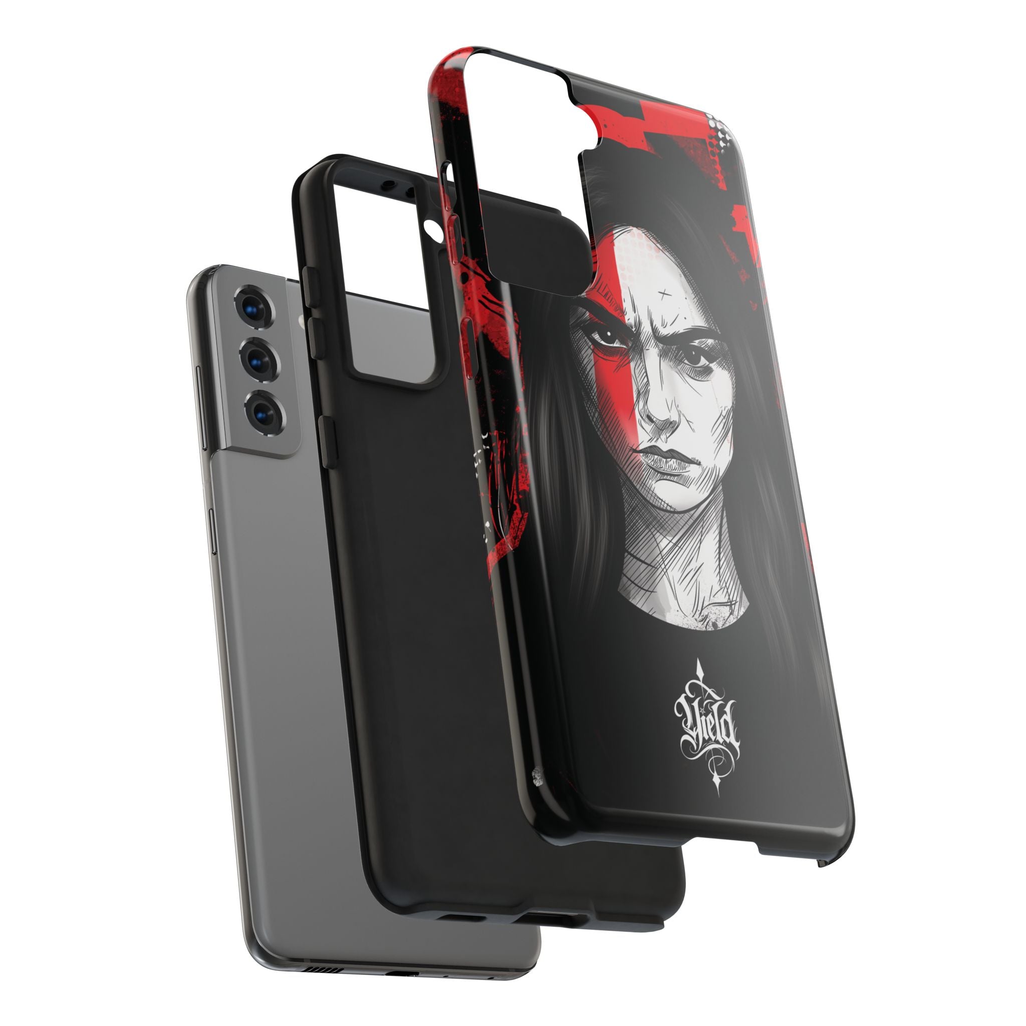 The Crimson Oath — Yield Cult Tough Phone Case | Dark Symbolic Black Protective Cover