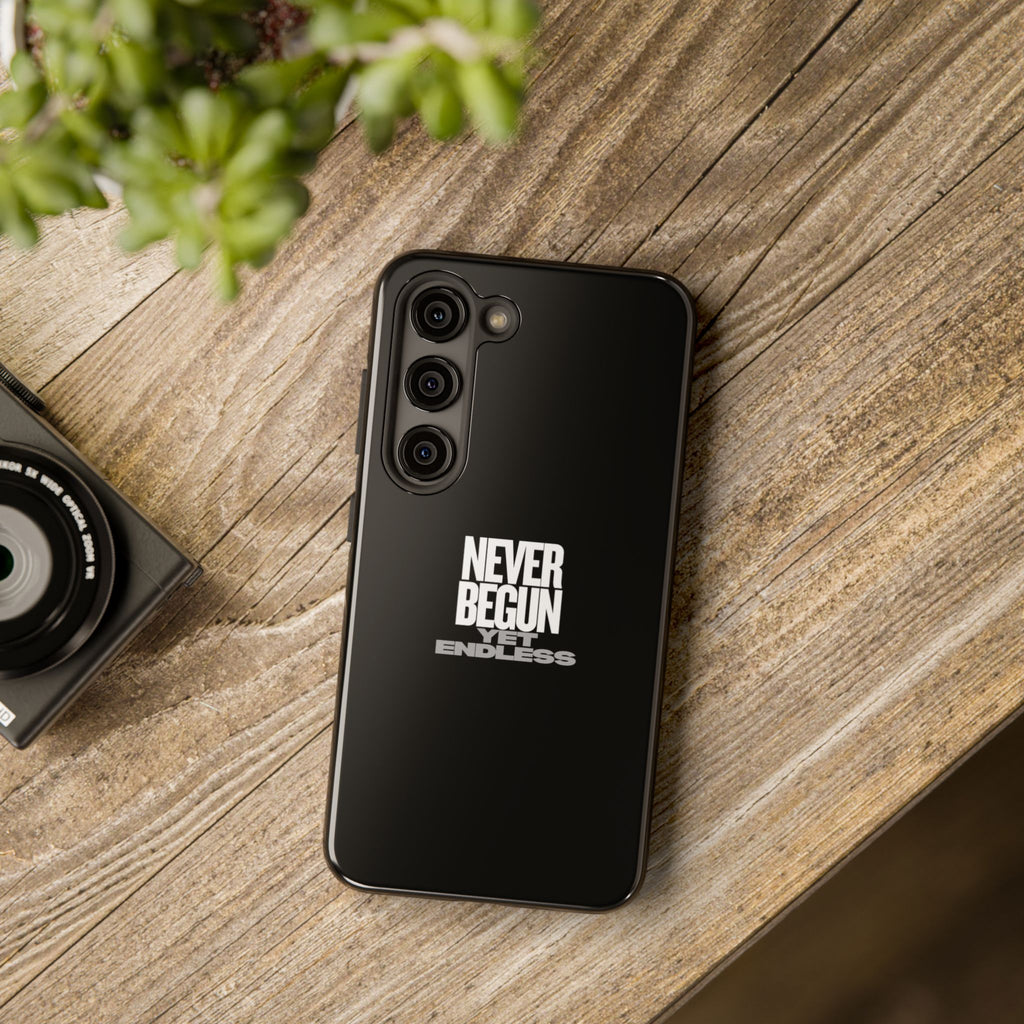 Never Begun, Yet Endless — Yield Cult Tough Phone Case | Black Minimal Protective Cover