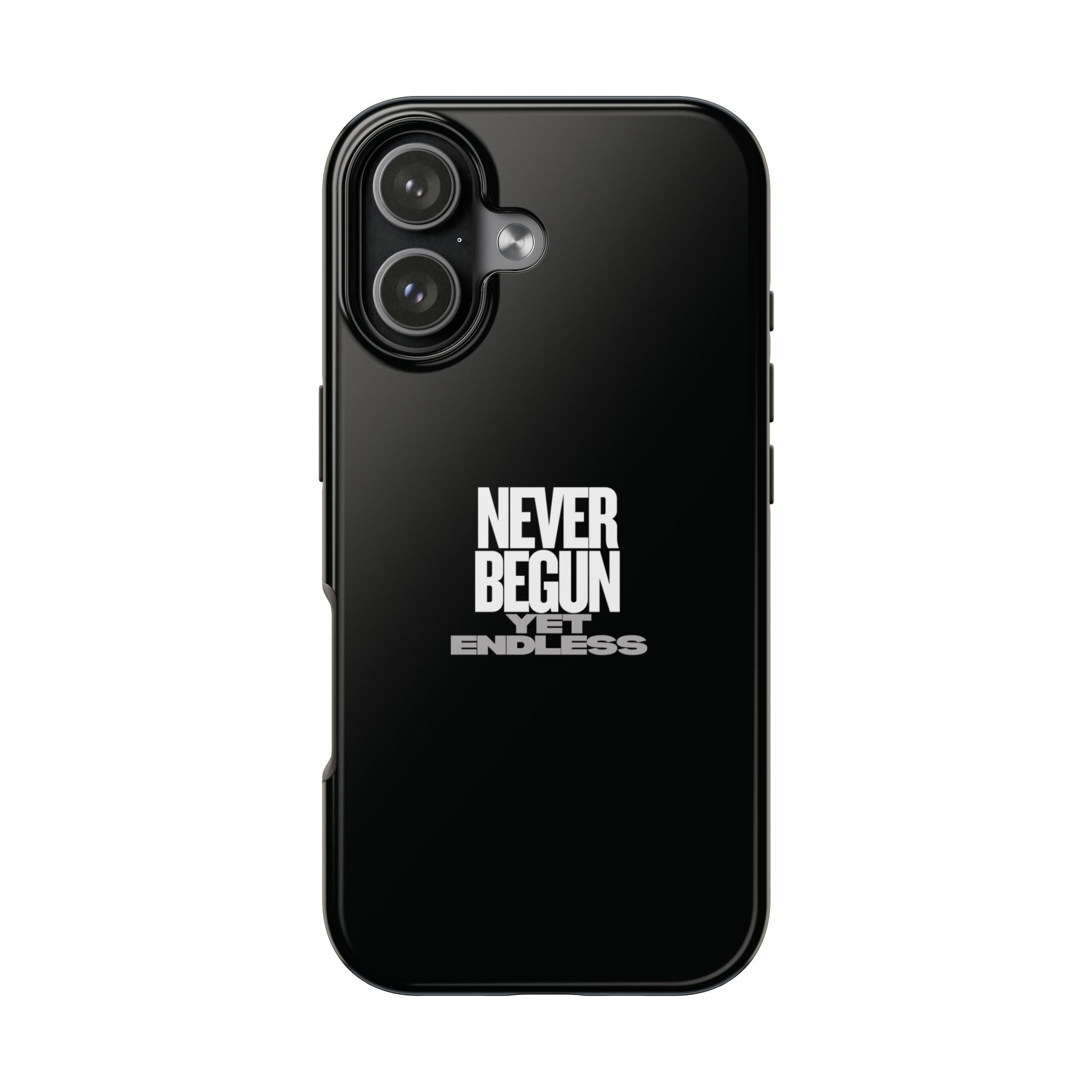 Never Begun, Yet Endless — Yield Cult Tough Phone Case | Black Minimal Protective Cover