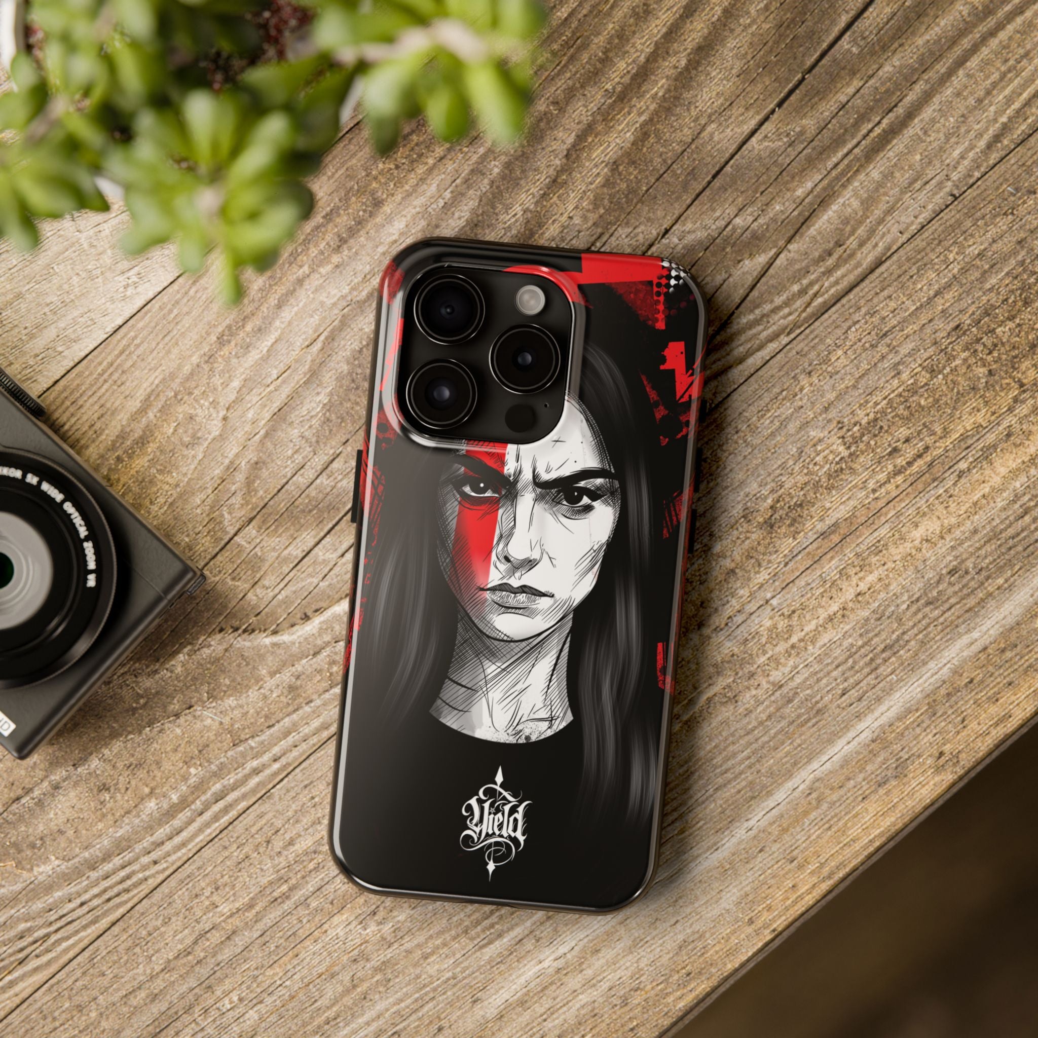 The Crimson Oath — Yield Cult Tough Phone Case | Dark Symbolic Black Protective Cover
