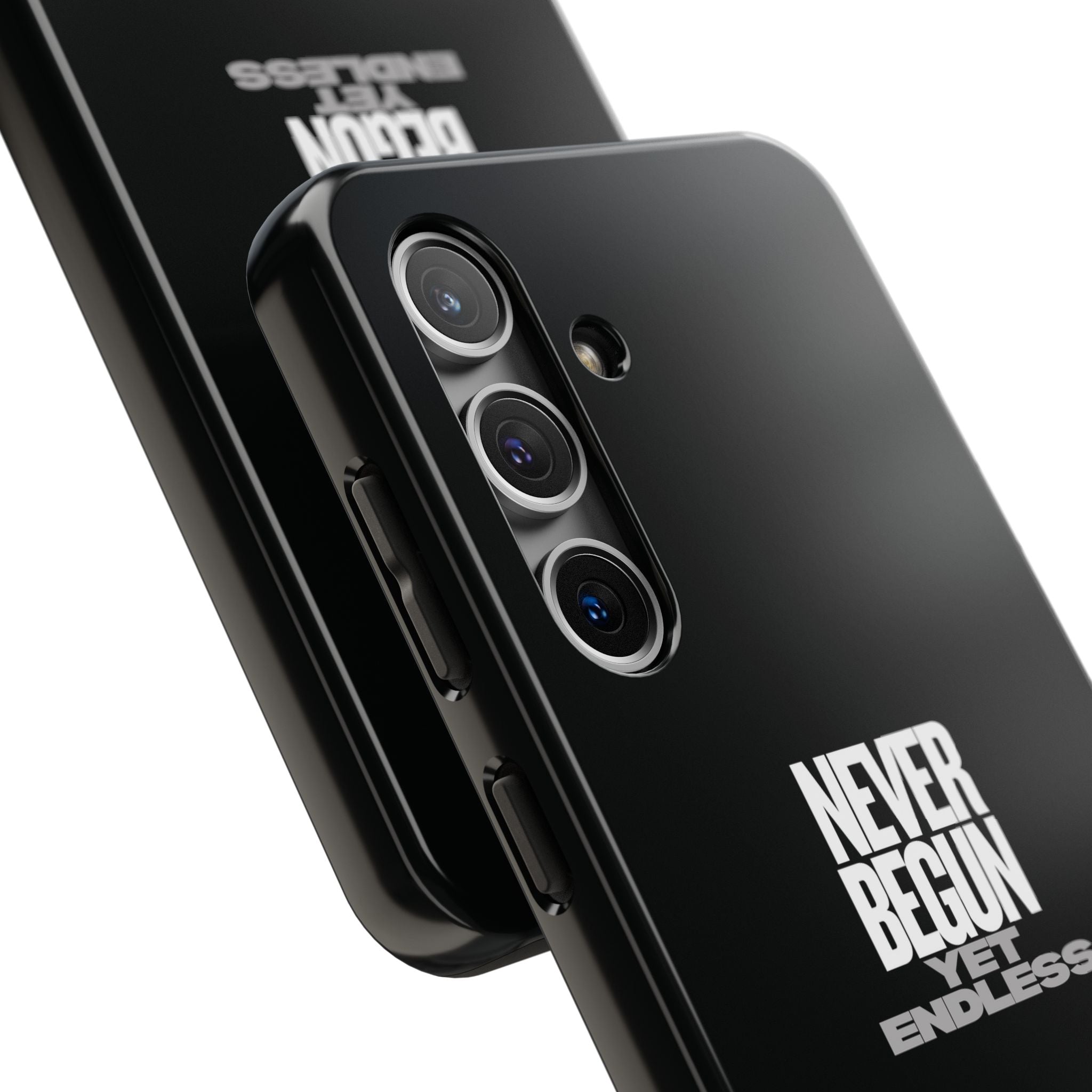 Never Begun, Yet Endless — Yield Cult Tough Phone Case | Black Minimal Protective Cover