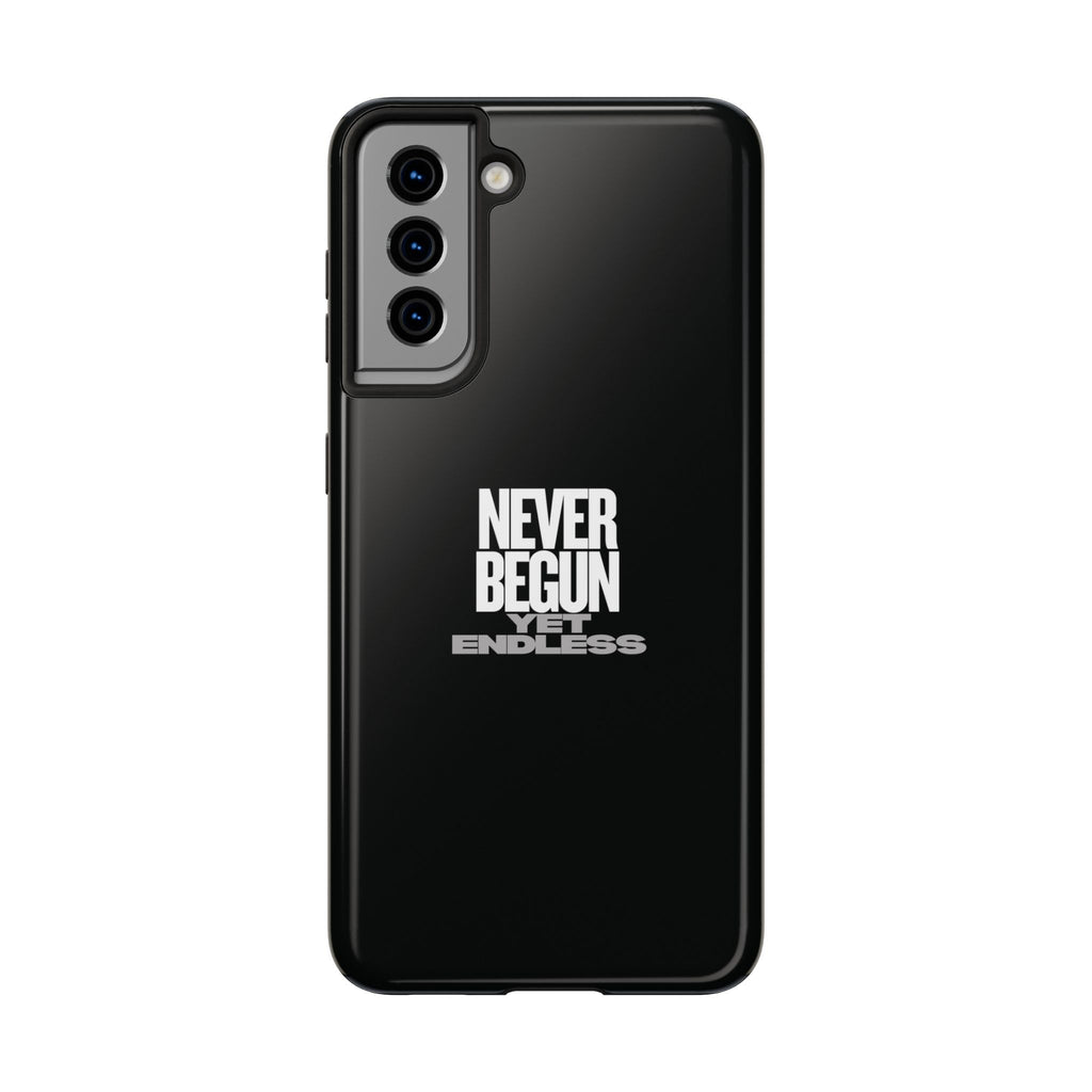 Never Begun, Yet Endless — Yield Cult Tough Phone Case | Black Minimal Protective Cover