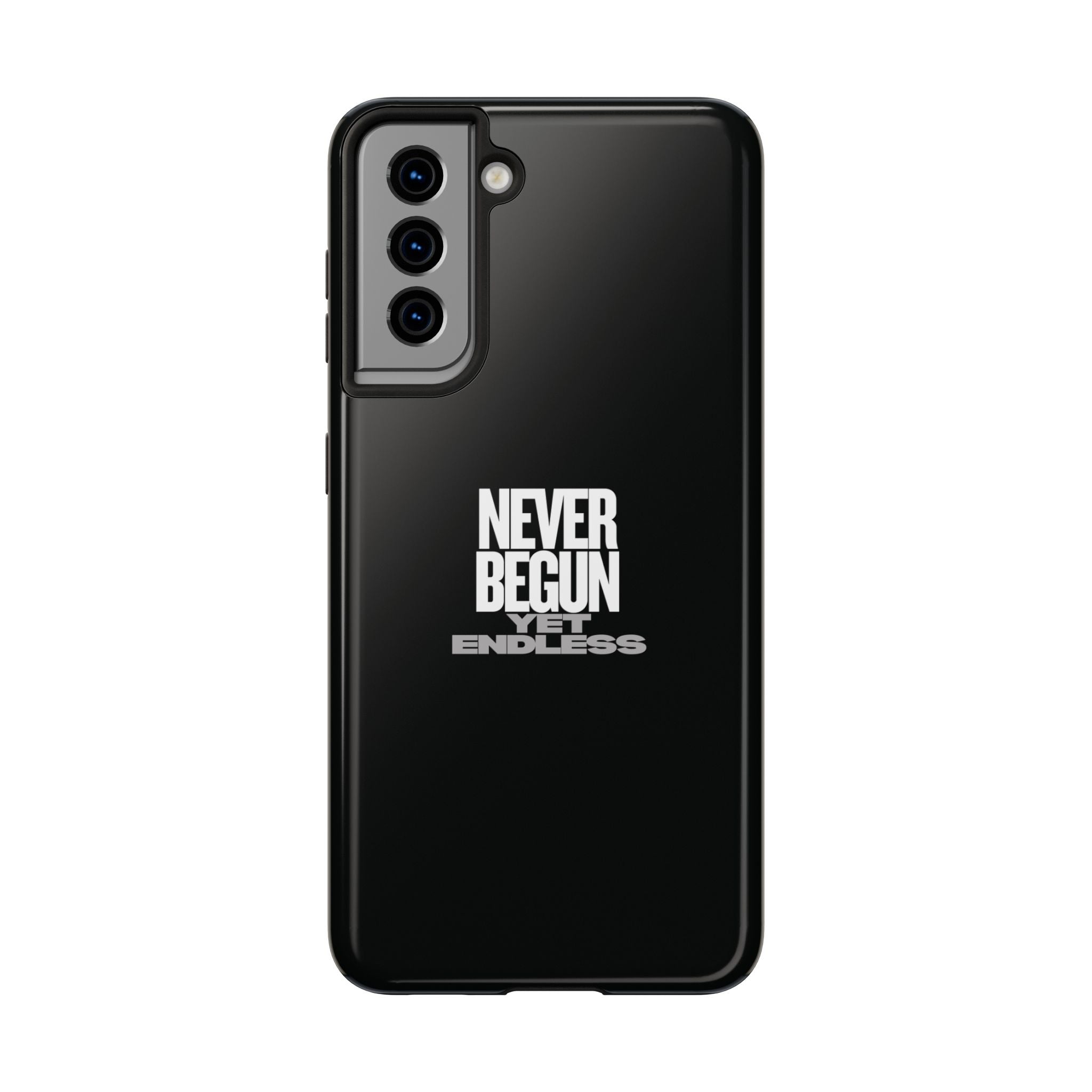 Never Begun, Yet Endless — Yield Cult Tough Phone Case | Black Minimal Protective Cover