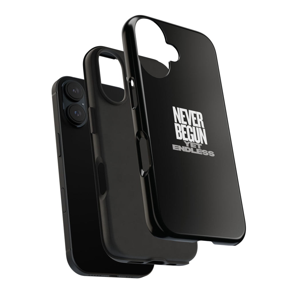 Never Begun, Yet Endless — Yield Cult Tough Phone Case | Black Minimal Protective Cover