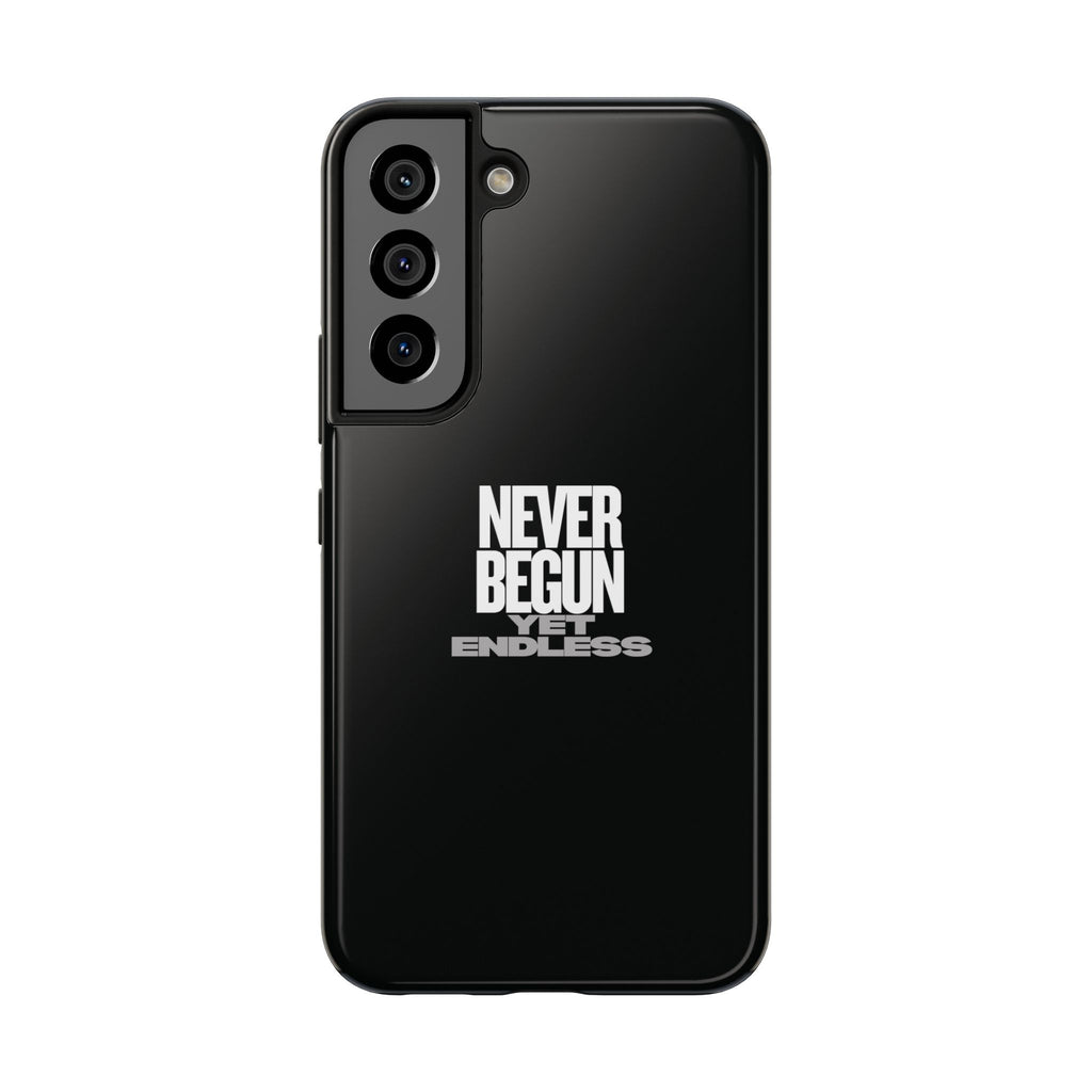 Never Begun, Yet Endless — Yield Cult Tough Phone Case | Black Minimal Protective Cover