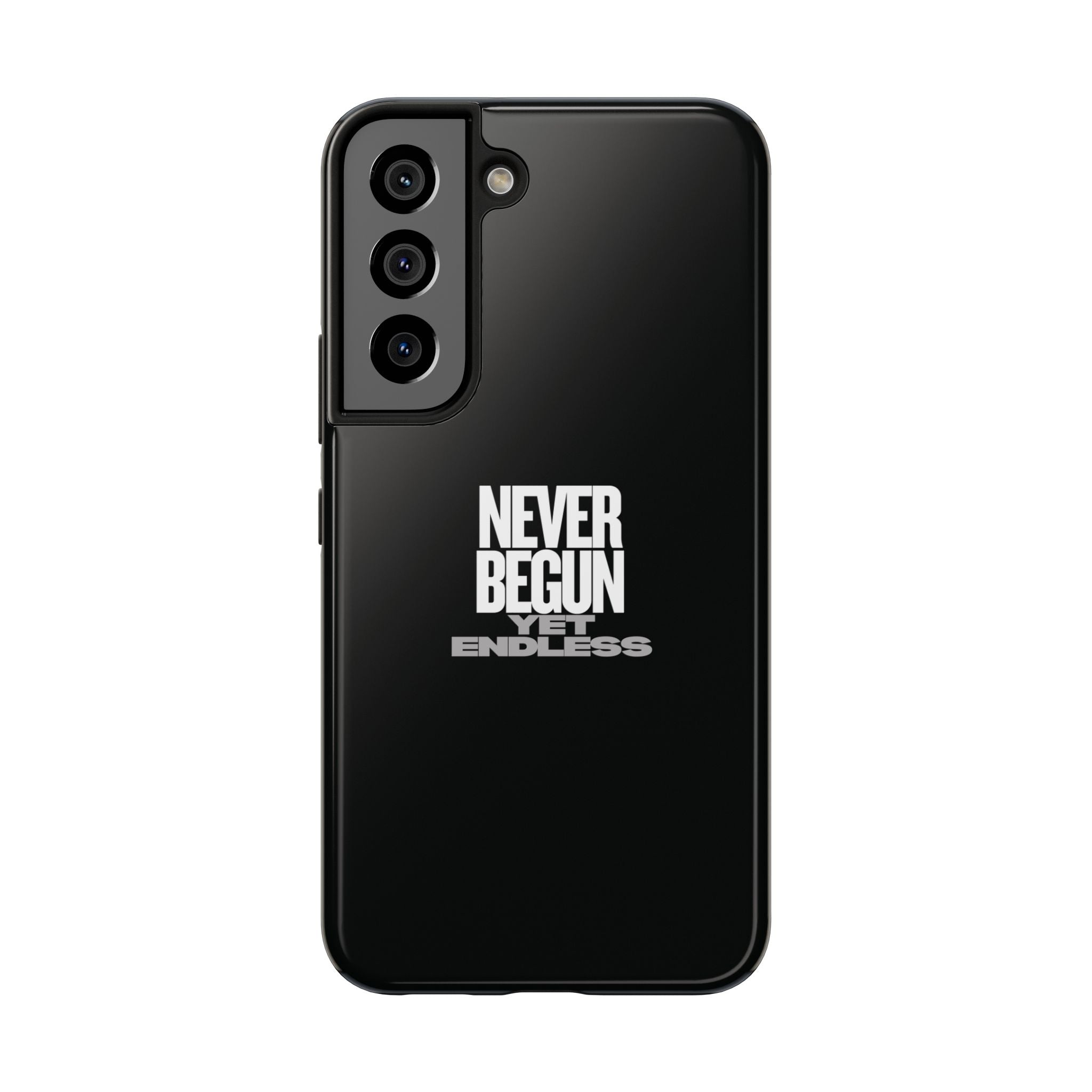 Never Begun, Yet Endless — Yield Cult Tough Phone Case | Black Minimal Protective Cover