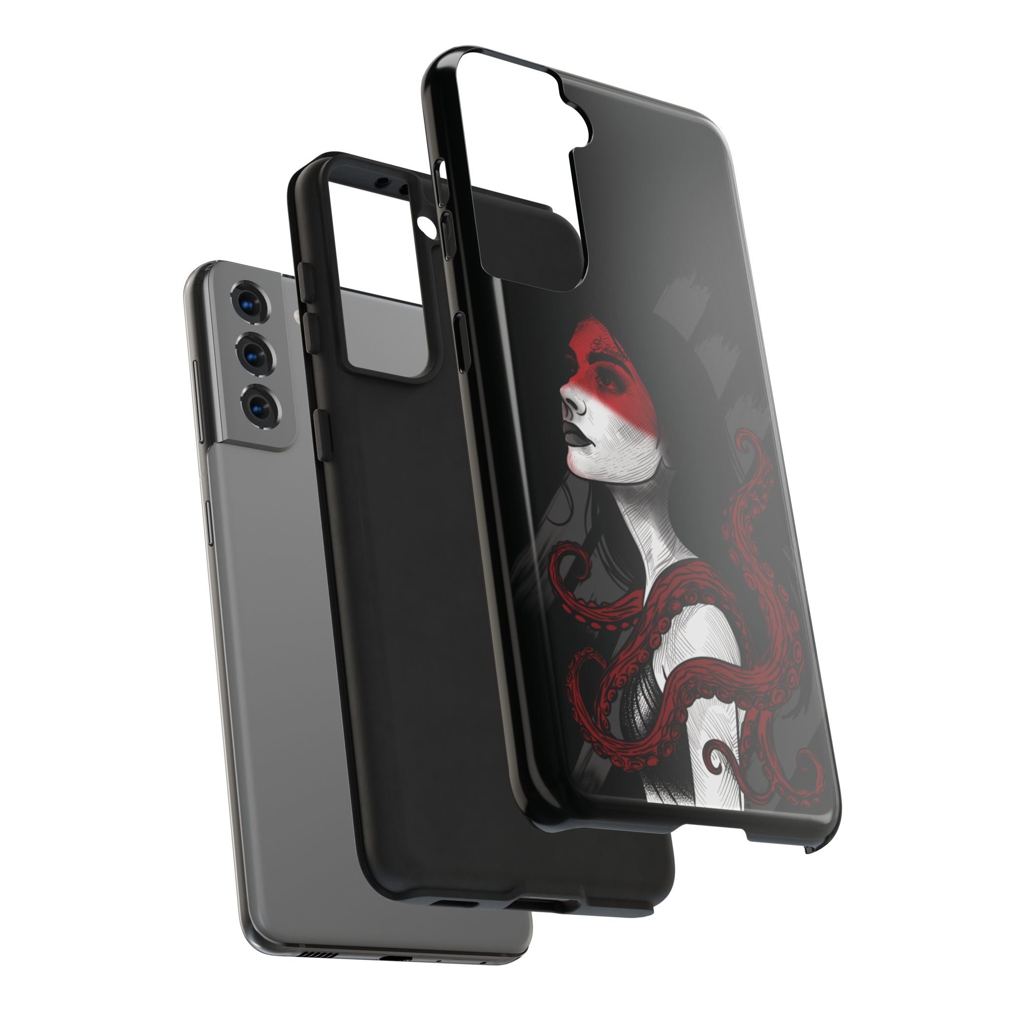 Heretic Bloom — Yield Cult Tough Phone Case | Red & Black Art Edition