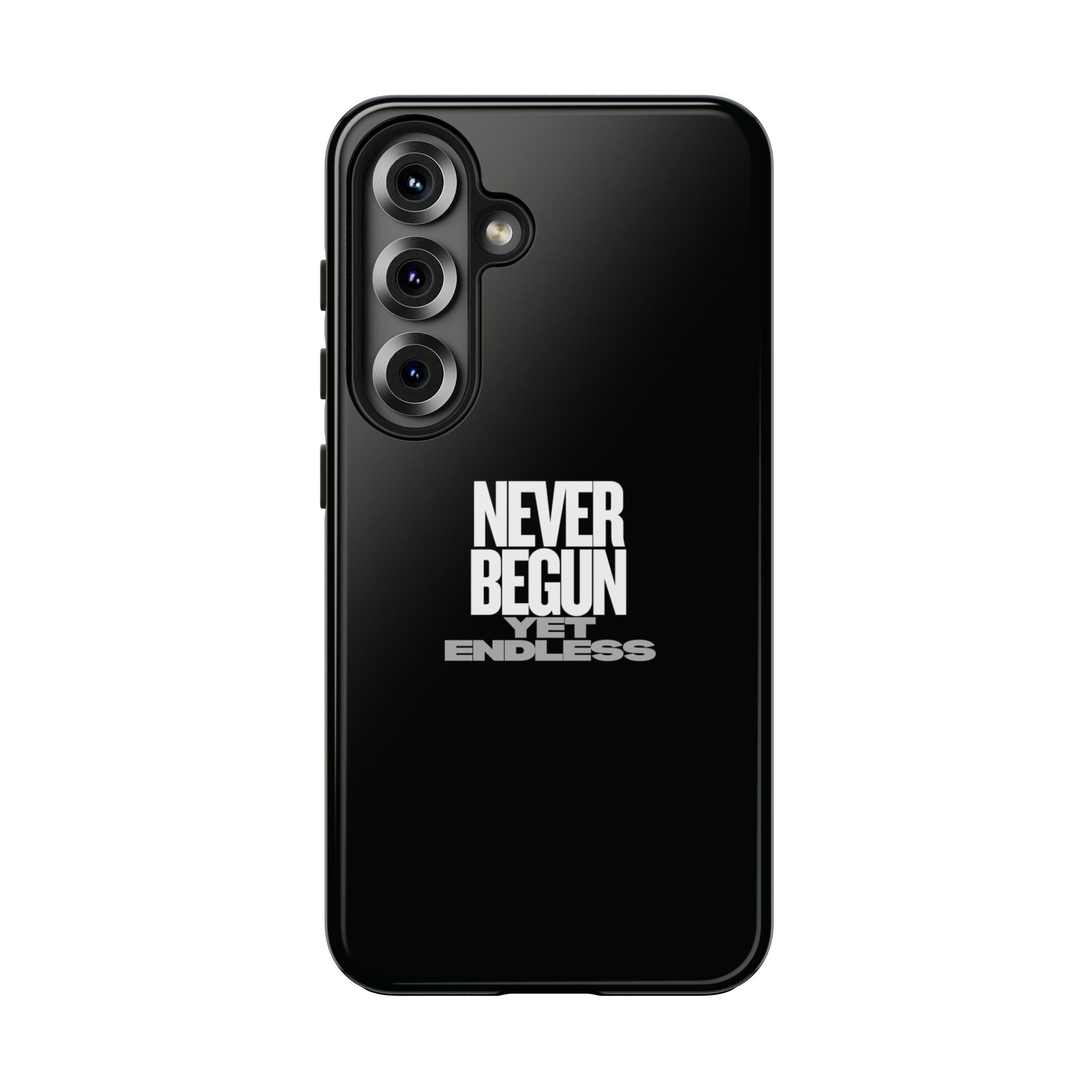Never Begun, Yet Endless — Yield Cult Tough Phone Case | Black Minimal Protective Cover