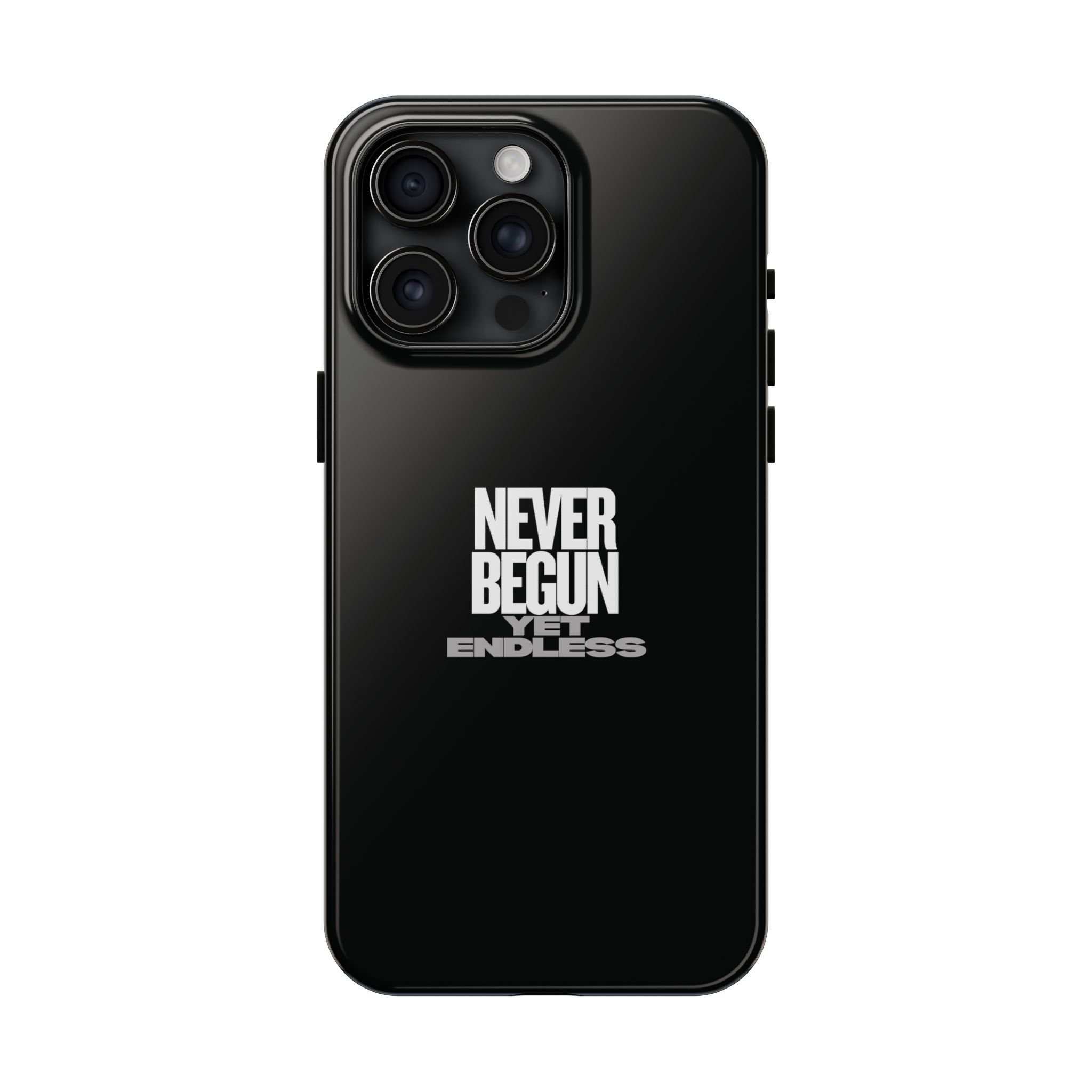 Never Begun, Yet Endless — Yield Cult Tough Phone Case | Black Minimal Protective Cover