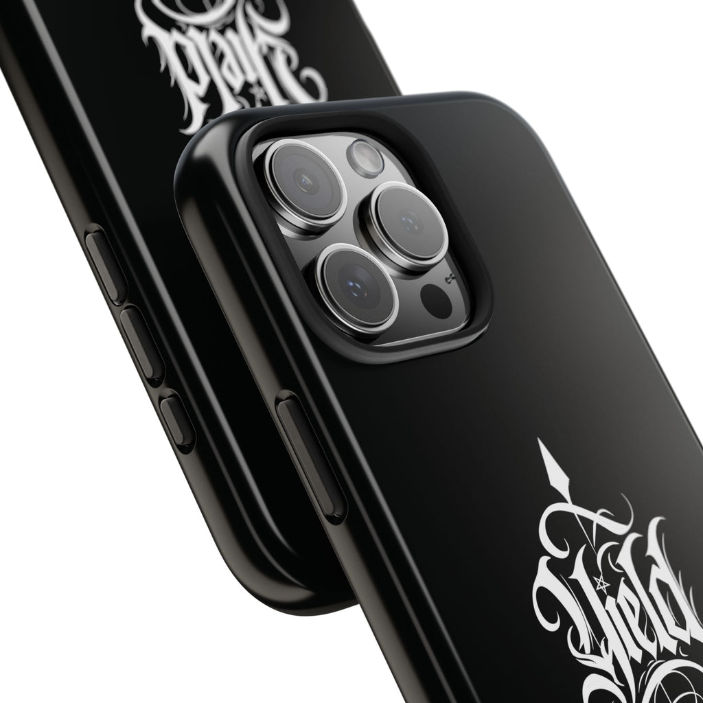 Yield Cult Emblem Tough Phone Case — Black Minimal Armor for the Chosen