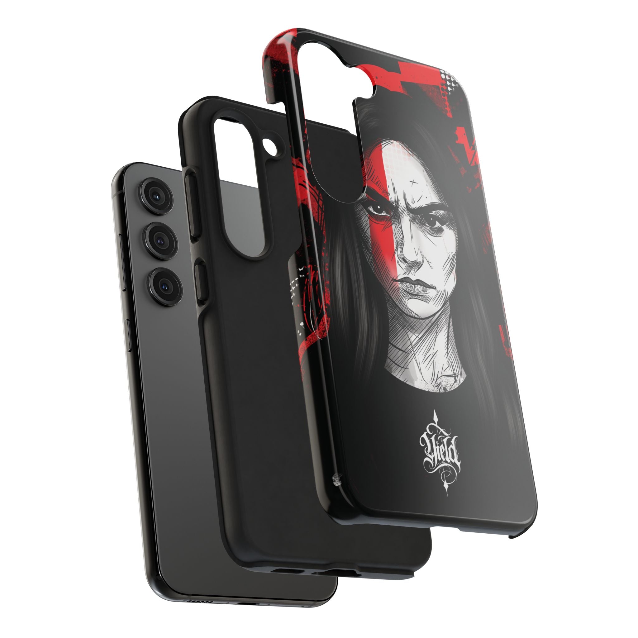 The Crimson Oath — Yield Cult Tough Phone Case | Dark Symbolic Black Protective Cover