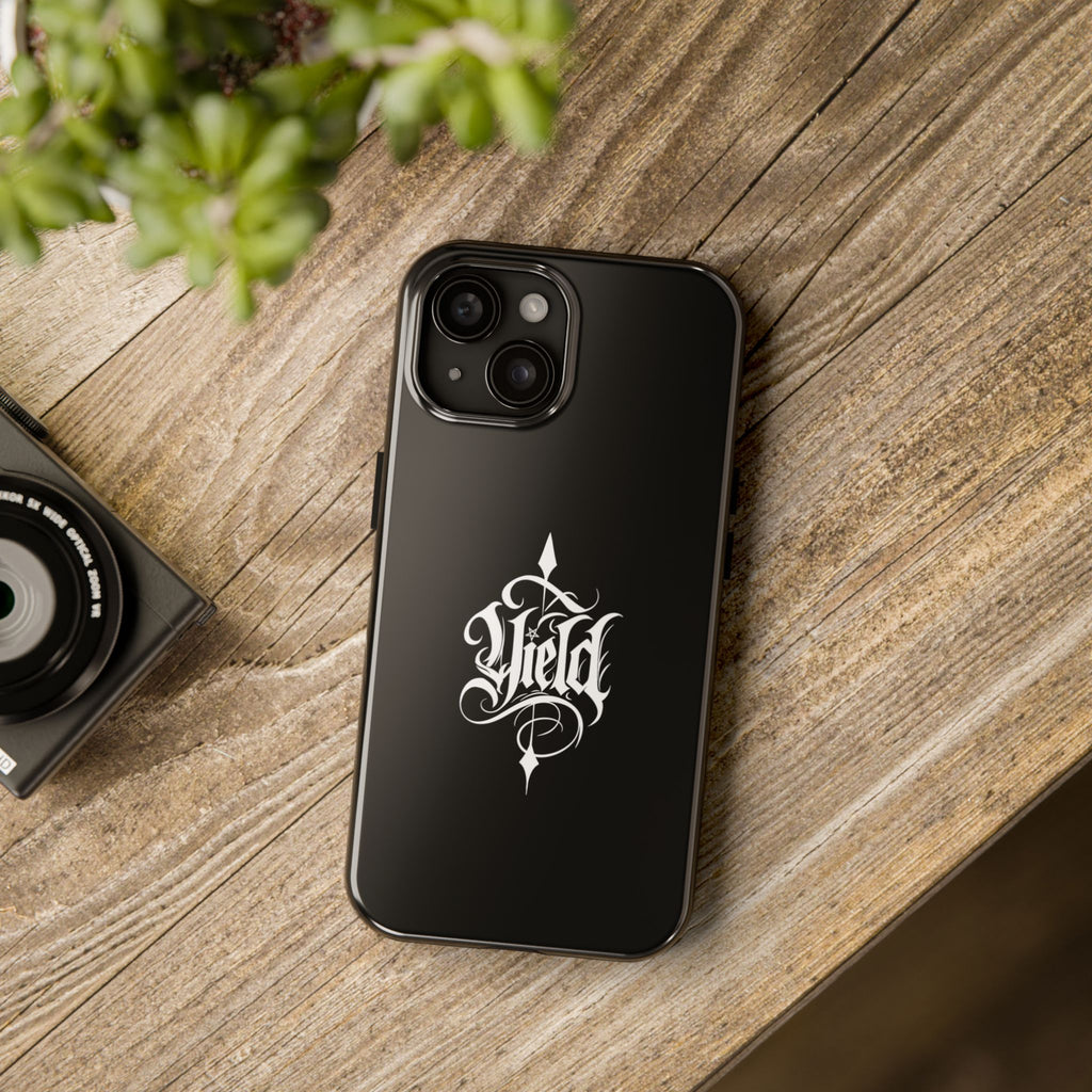 Yield Cult Emblem Tough Phone Case — Black Minimal Armor for the Chosen