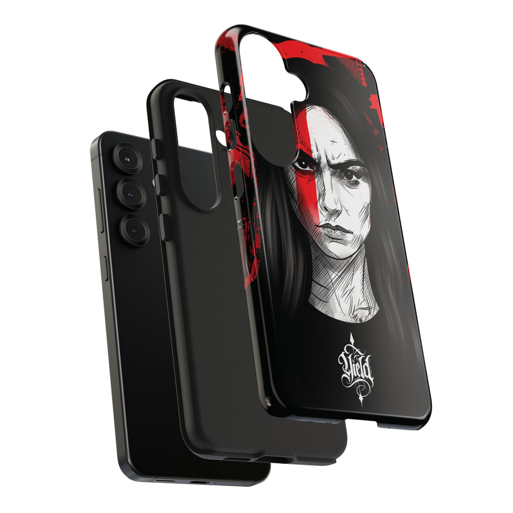 The Crimson Oath — Yield Cult Tough Phone Case | Dark Symbolic Black Protective Cover