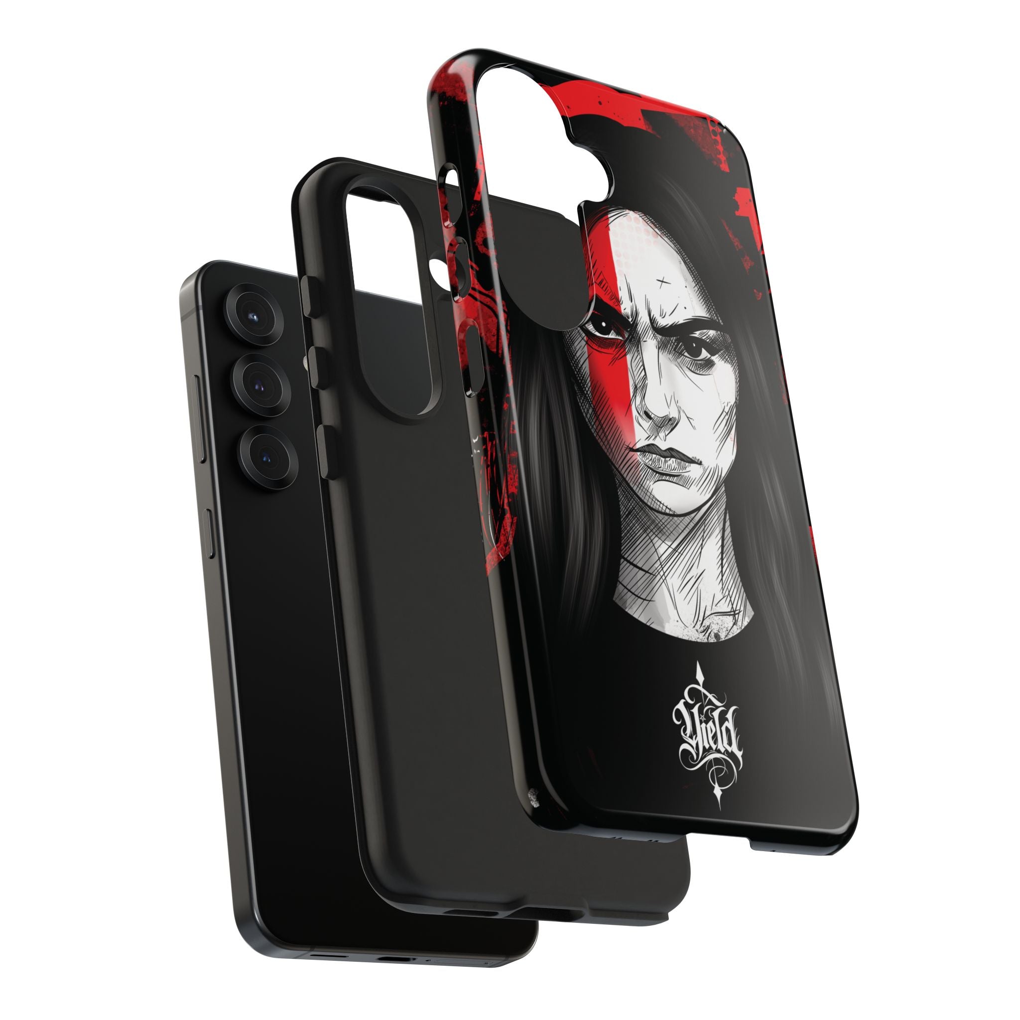 The Crimson Oath — Yield Cult Tough Phone Case | Dark Symbolic Black Protective Cover