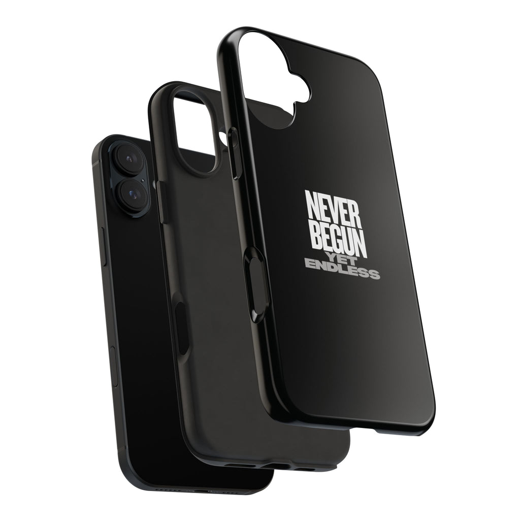 Never Begun, Yet Endless — Yield Cult Tough Phone Case | Black Minimal Protective Cover