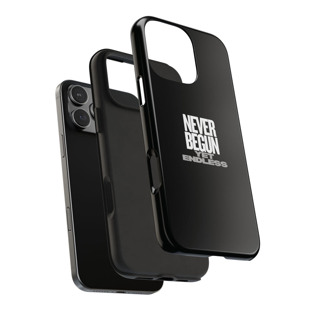 Never Begun, Yet Endless — Yield Cult Tough Phone Case | Black Minimal Protective Cover