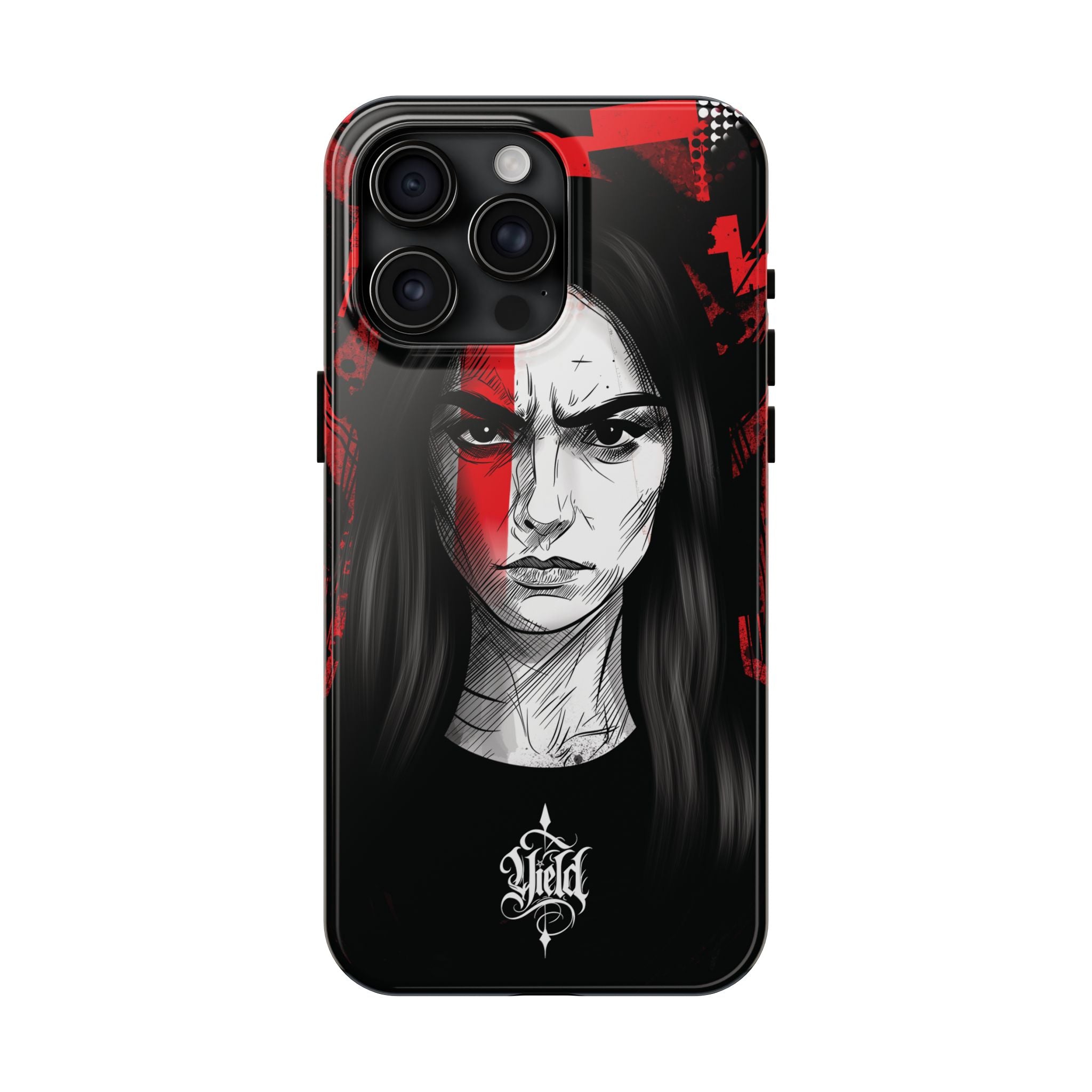 The Crimson Oath — Yield Cult Tough Phone Case | Dark Symbolic Black Protective Cover