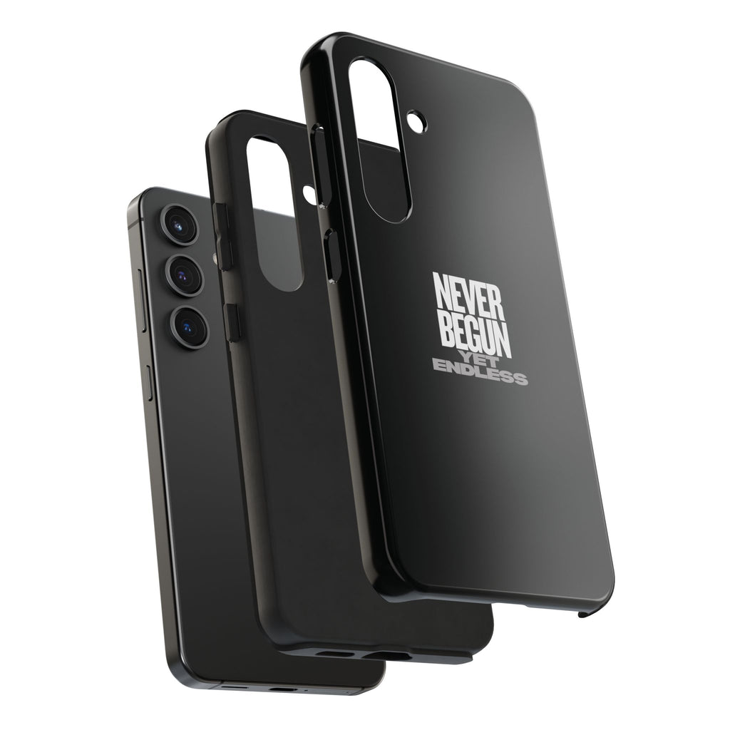 Never Begun, Yet Endless — Yield Cult Tough Phone Case | Black Minimal Protective Cover