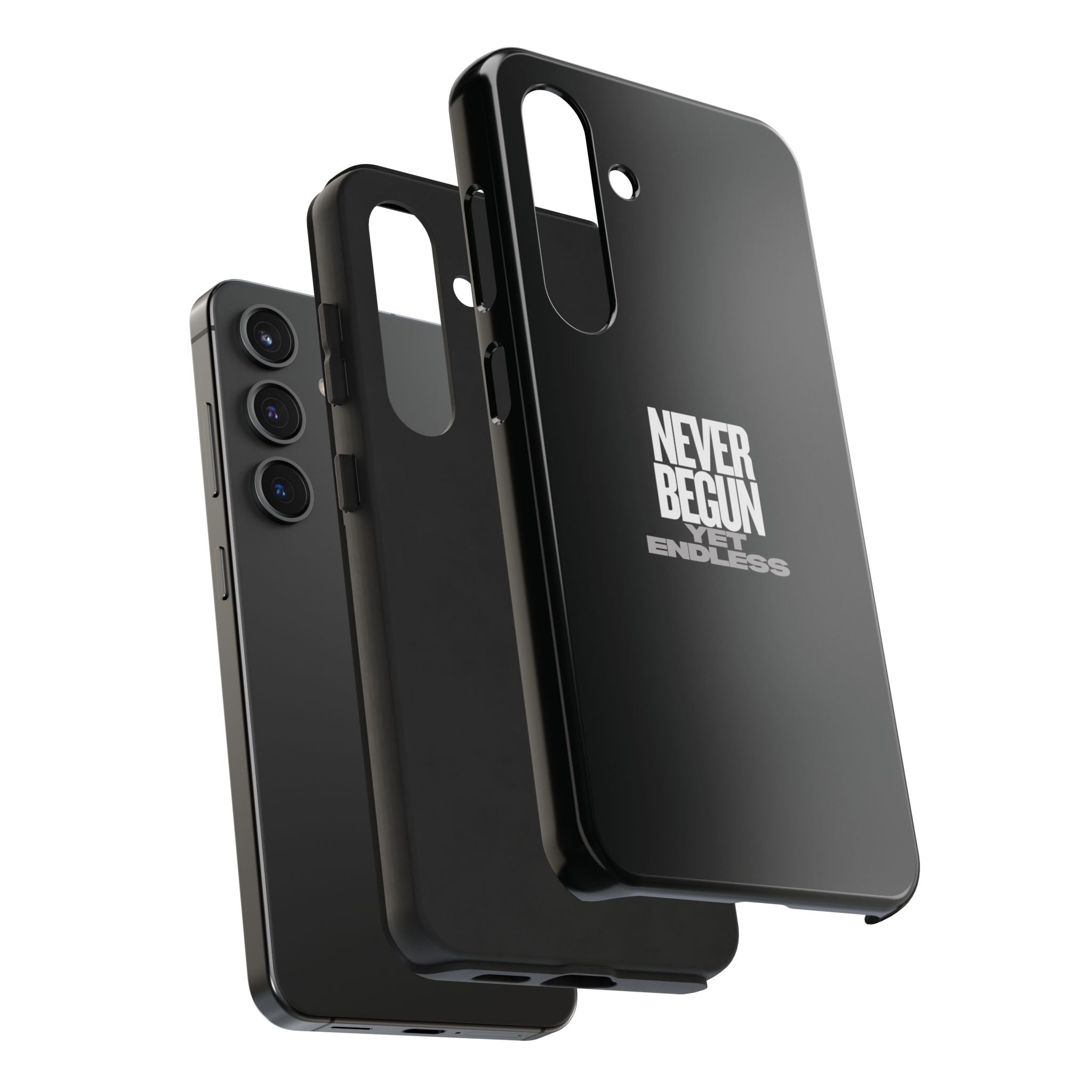 Never Begun, Yet Endless — Yield Cult Tough Phone Case | Black Minimal Protective Cover