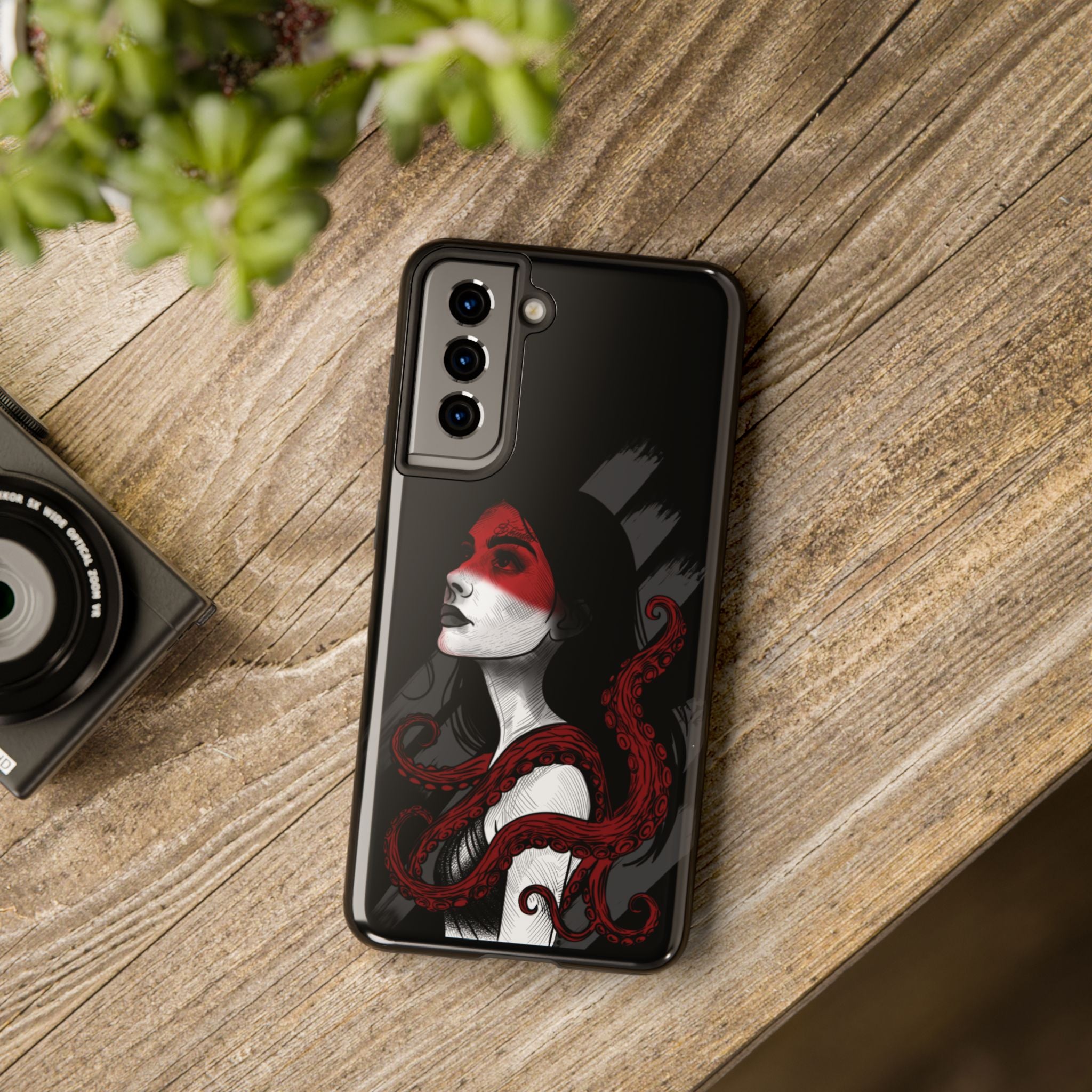 Heretic Bloom — Yield Cult Tough Phone Case | Red & Black Art Edition