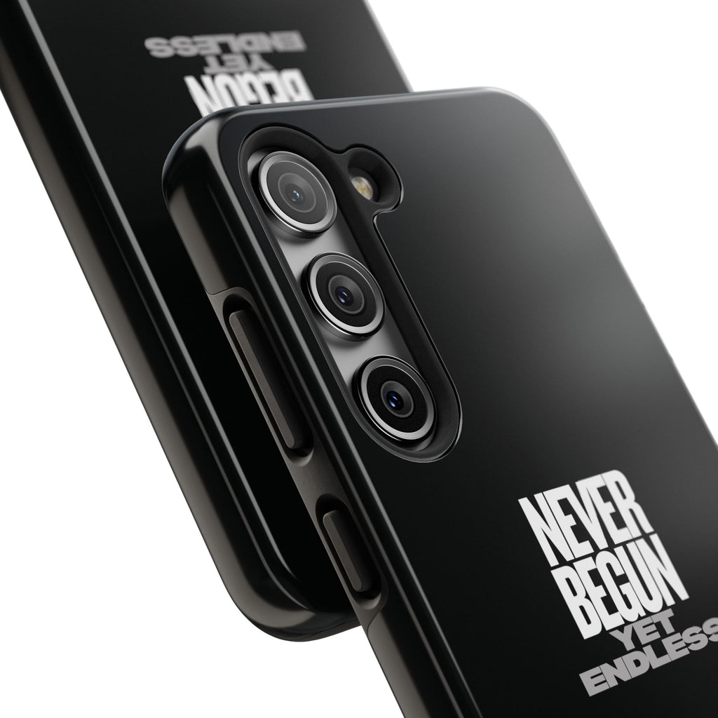 Never Begun, Yet Endless — Yield Cult Tough Phone Case | Black Minimal Protective Cover