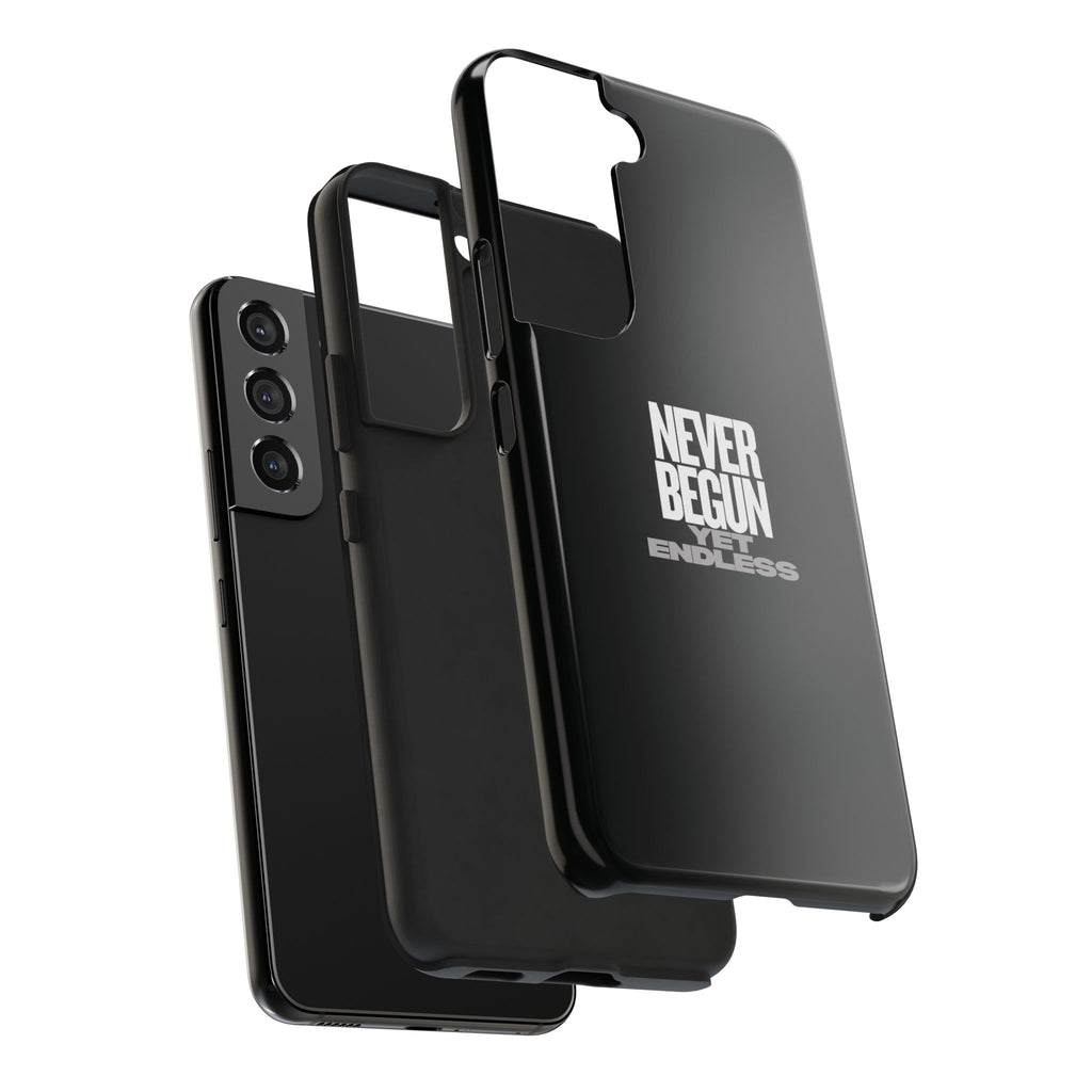 Never Begun, Yet Endless — Yield Cult Tough Phone Case | Black Minimal Protective Cover