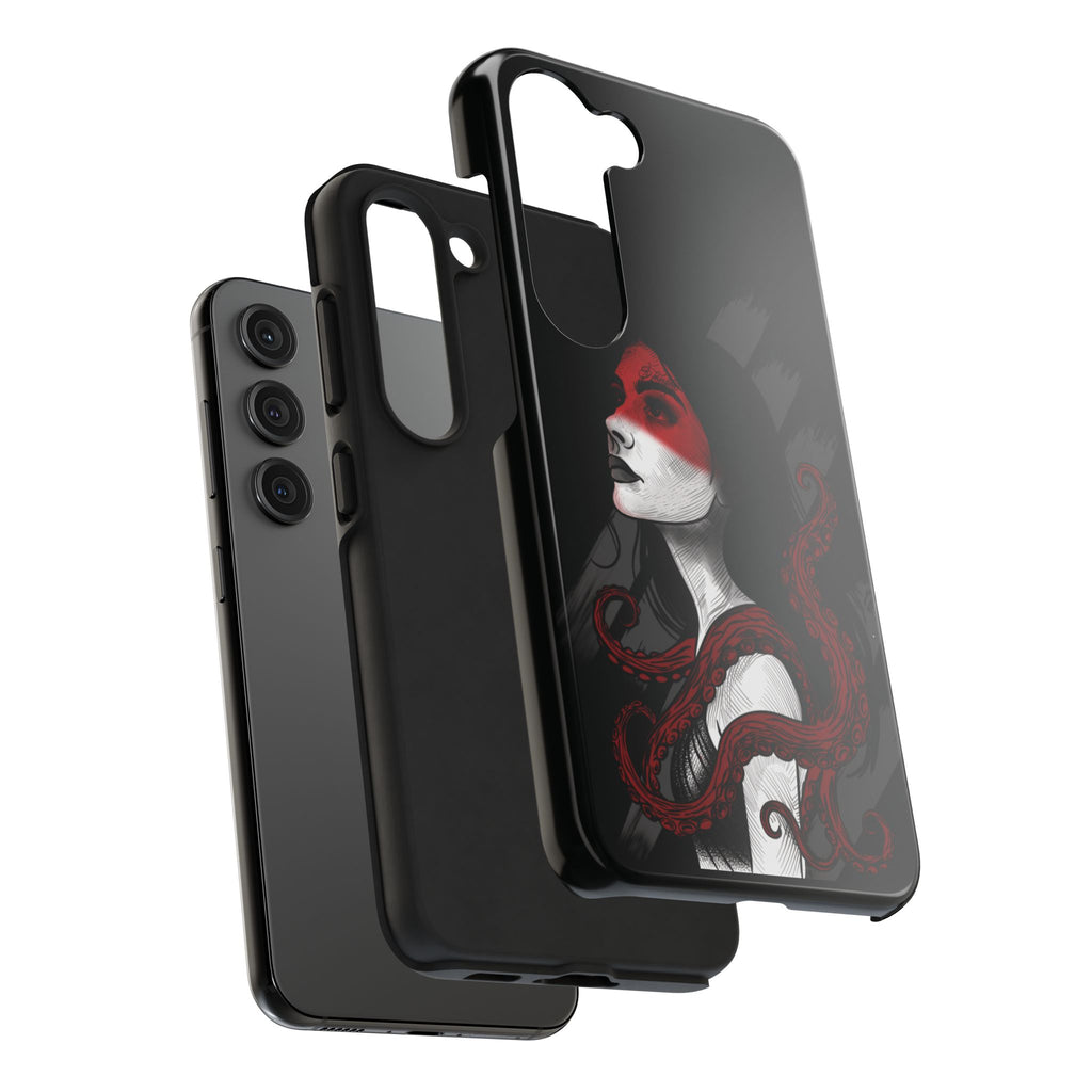 Heretic Bloom — Yield Cult Tough Phone Case | Red & Black Art Edition