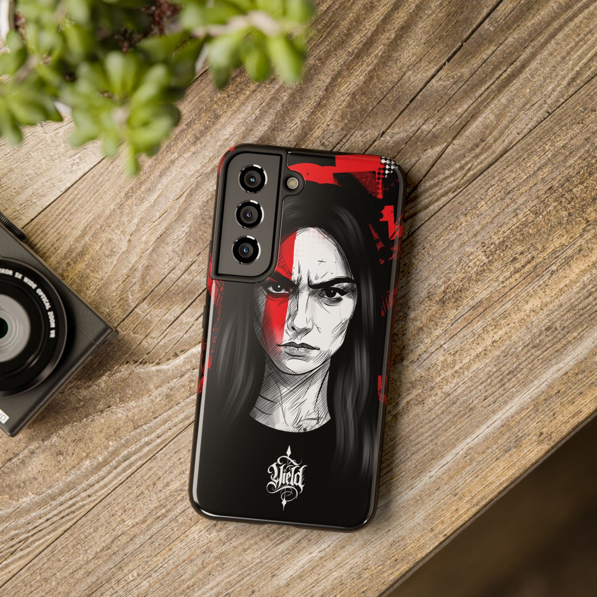 The Crimson Oath — Yield Cult Tough Phone Case | Dark Symbolic Black Protective Cover