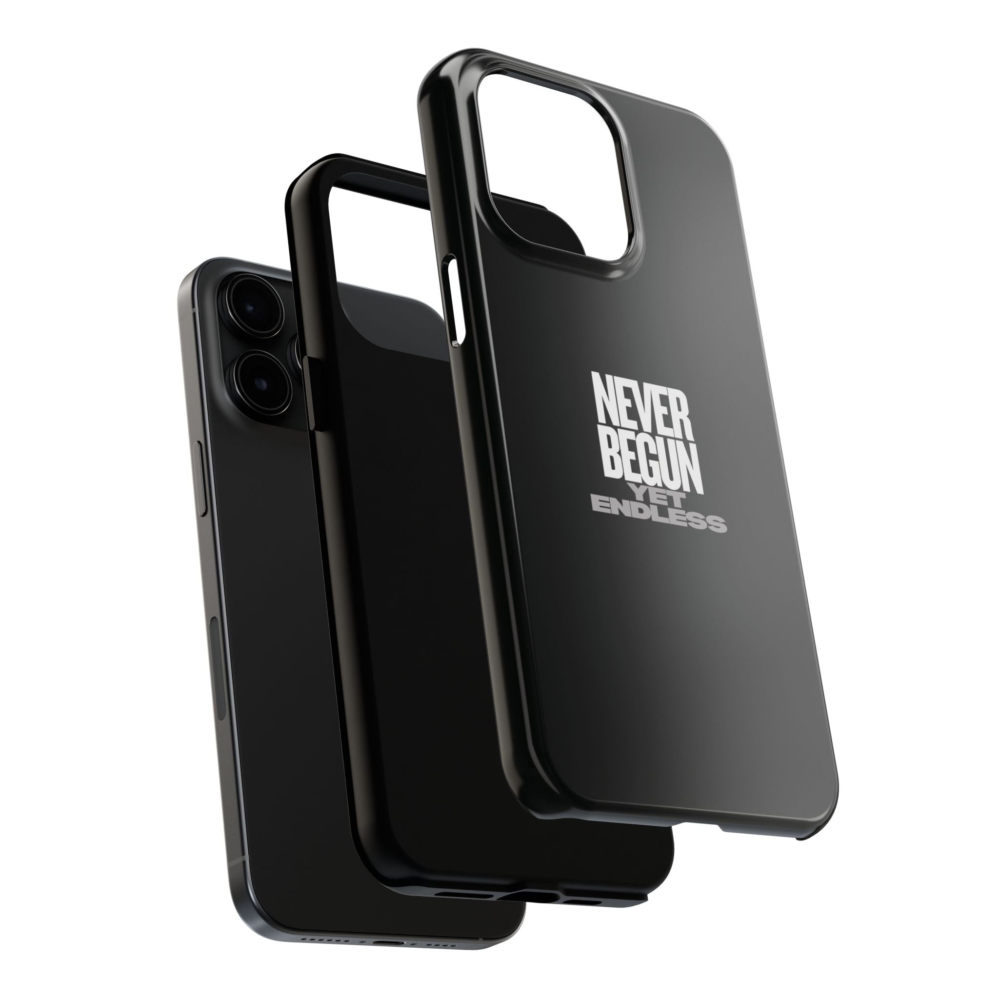 Never Begun, Yet Endless — Yield Cult Tough Phone Case | Black Minimal Protective Cover