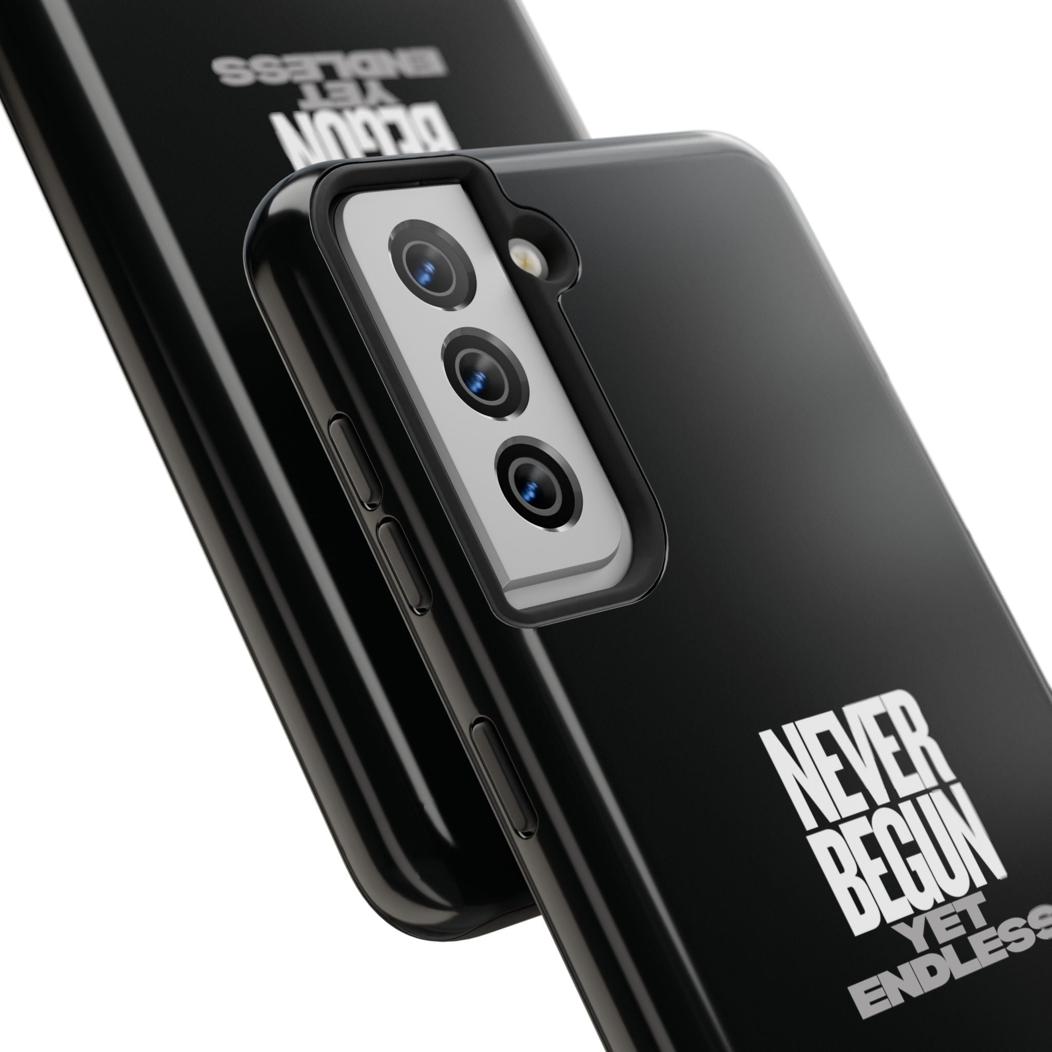 Never Begun, Yet Endless — Yield Cult Tough Phone Case | Black Minimal Protective Cover