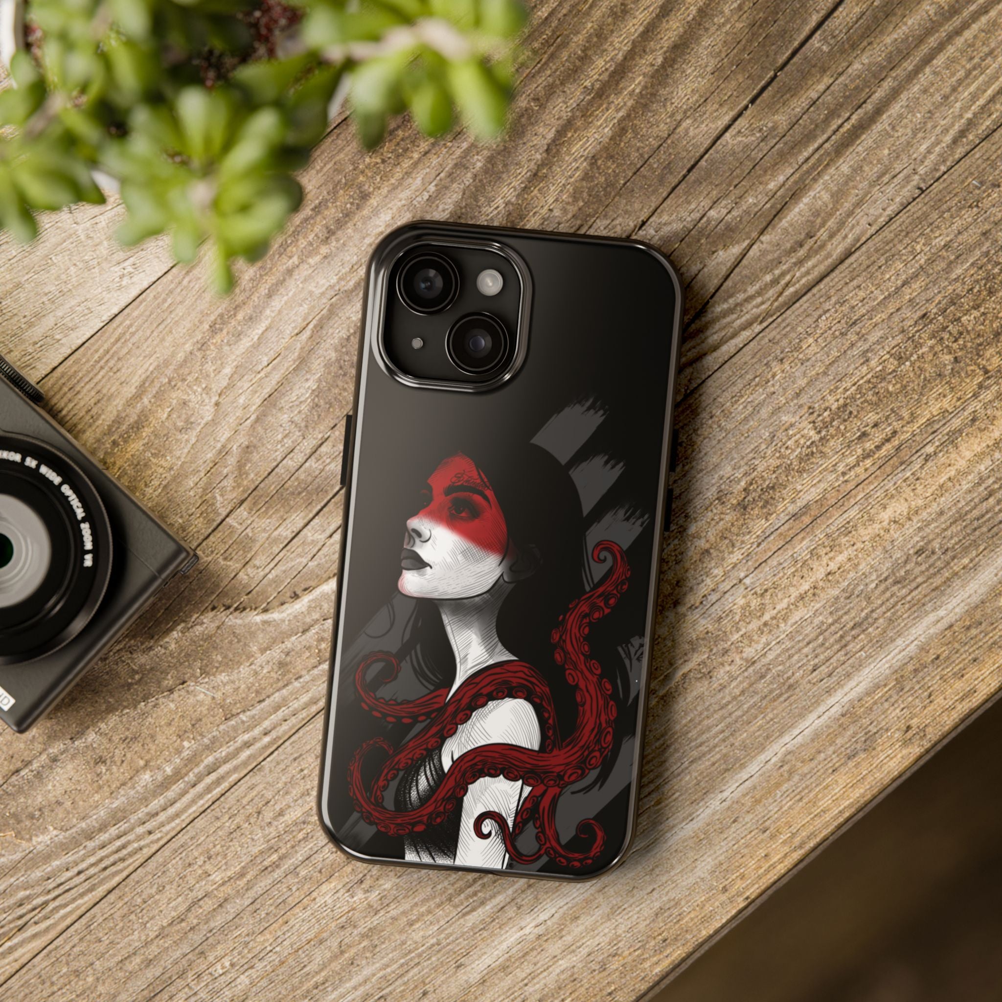 Heretic Bloom — Yield Cult Tough Phone Case | Red & Black Art Edition