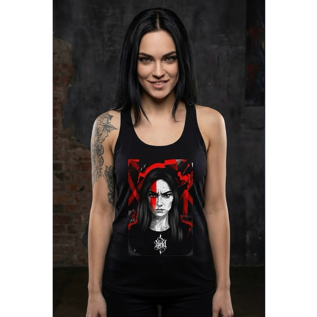 Yield Cult – Red Ascension Women’s Racerback Tank