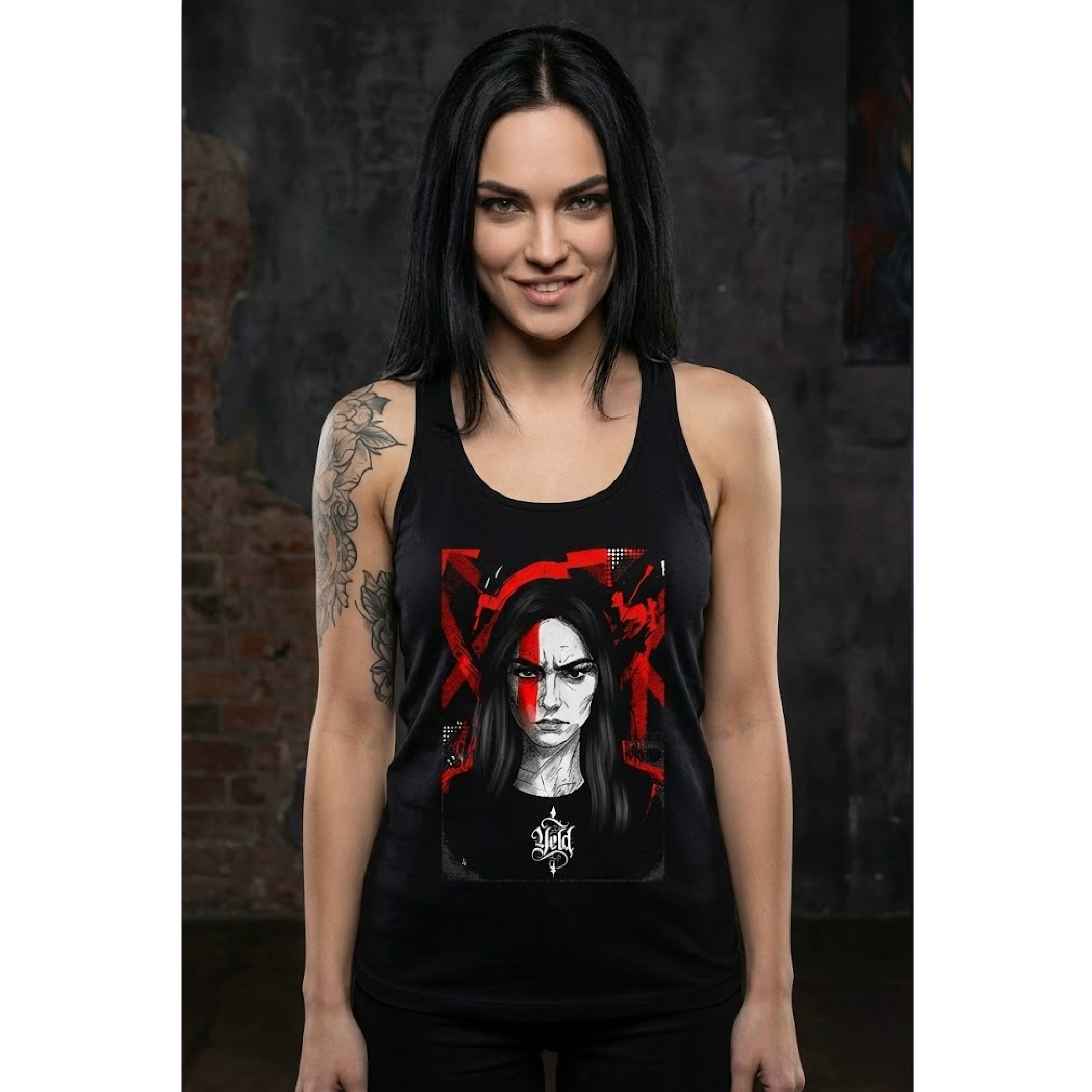 Yield Cult – Red Ascension Women’s Racerback Tank