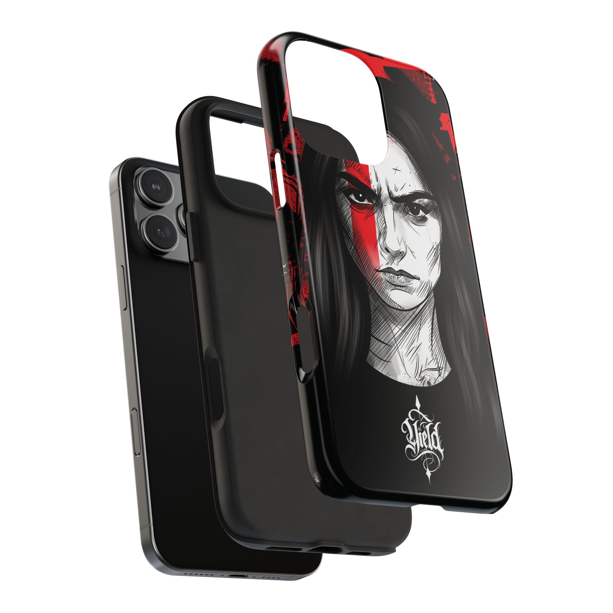 The Crimson Oath — Yield Cult Tough Phone Case | Dark Symbolic Black Protective Cover