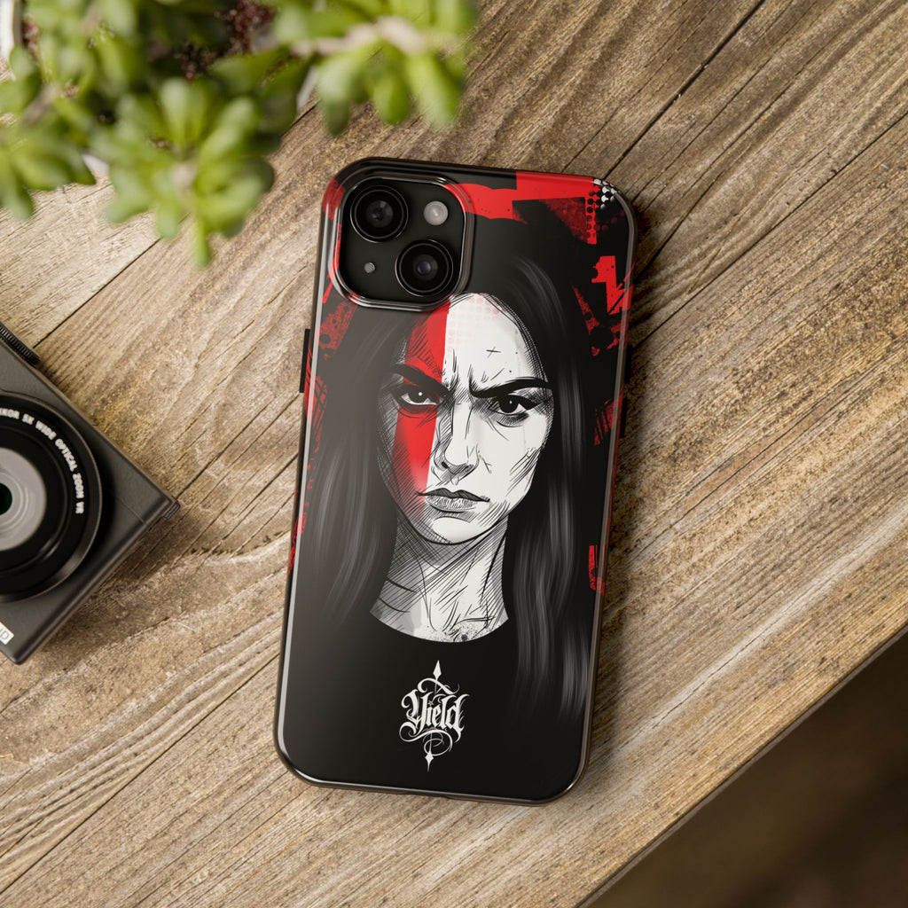 The Crimson Oath — Yield Cult Tough Phone Case | Dark Symbolic Black Protective Cover