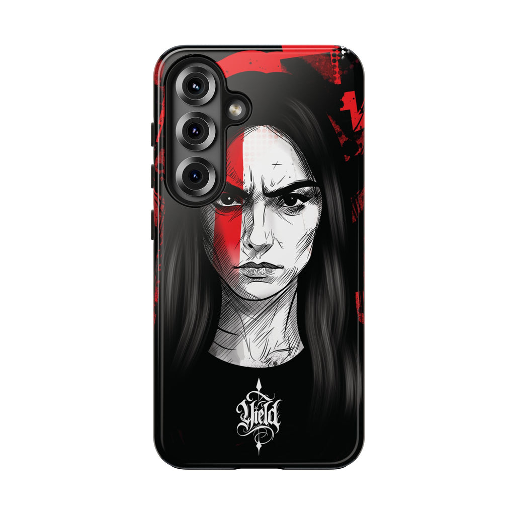 The Crimson Oath — Yield Cult Tough Phone Case | Dark Symbolic Black Protective Cover