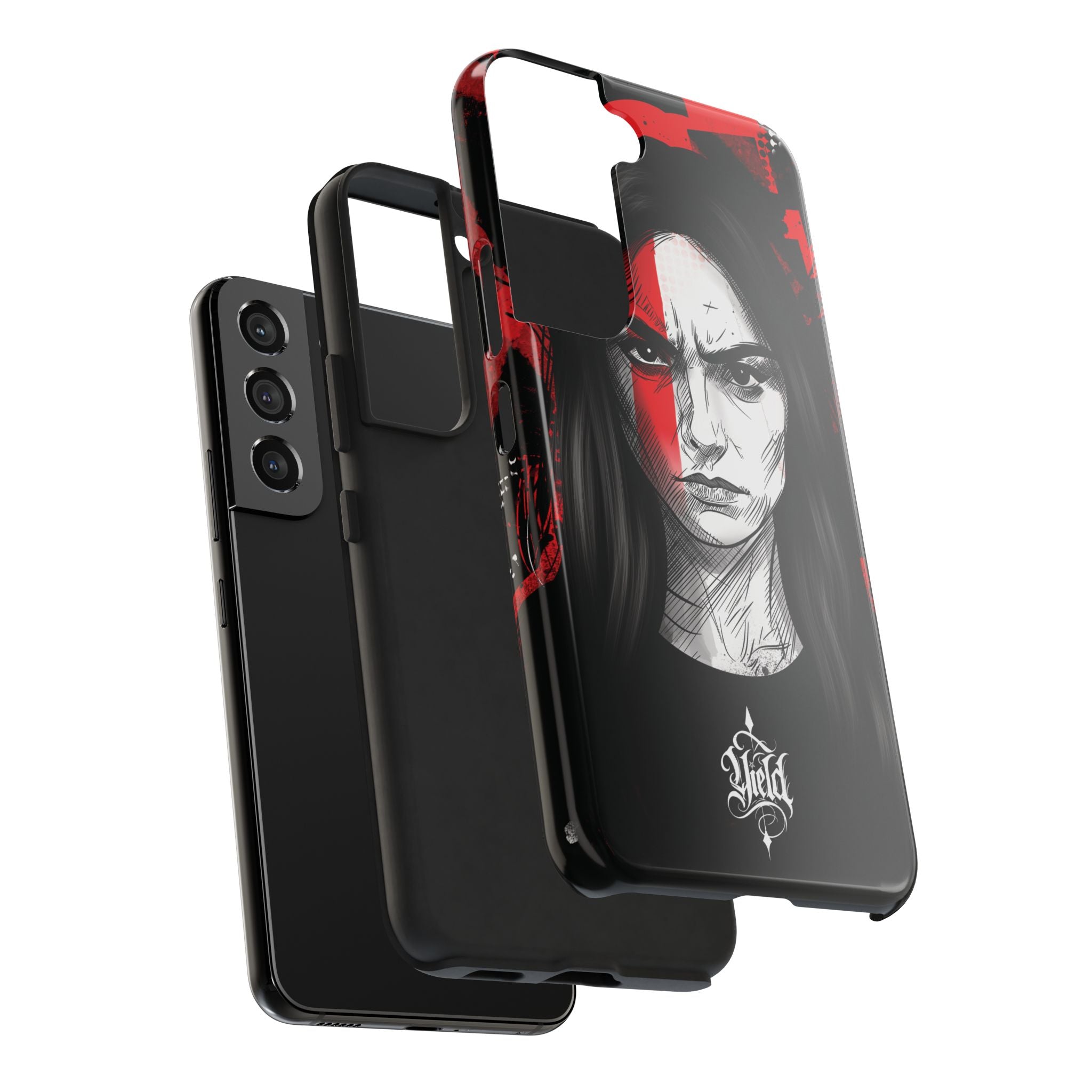 The Crimson Oath — Yield Cult Tough Phone Case | Dark Symbolic Black Protective Cover