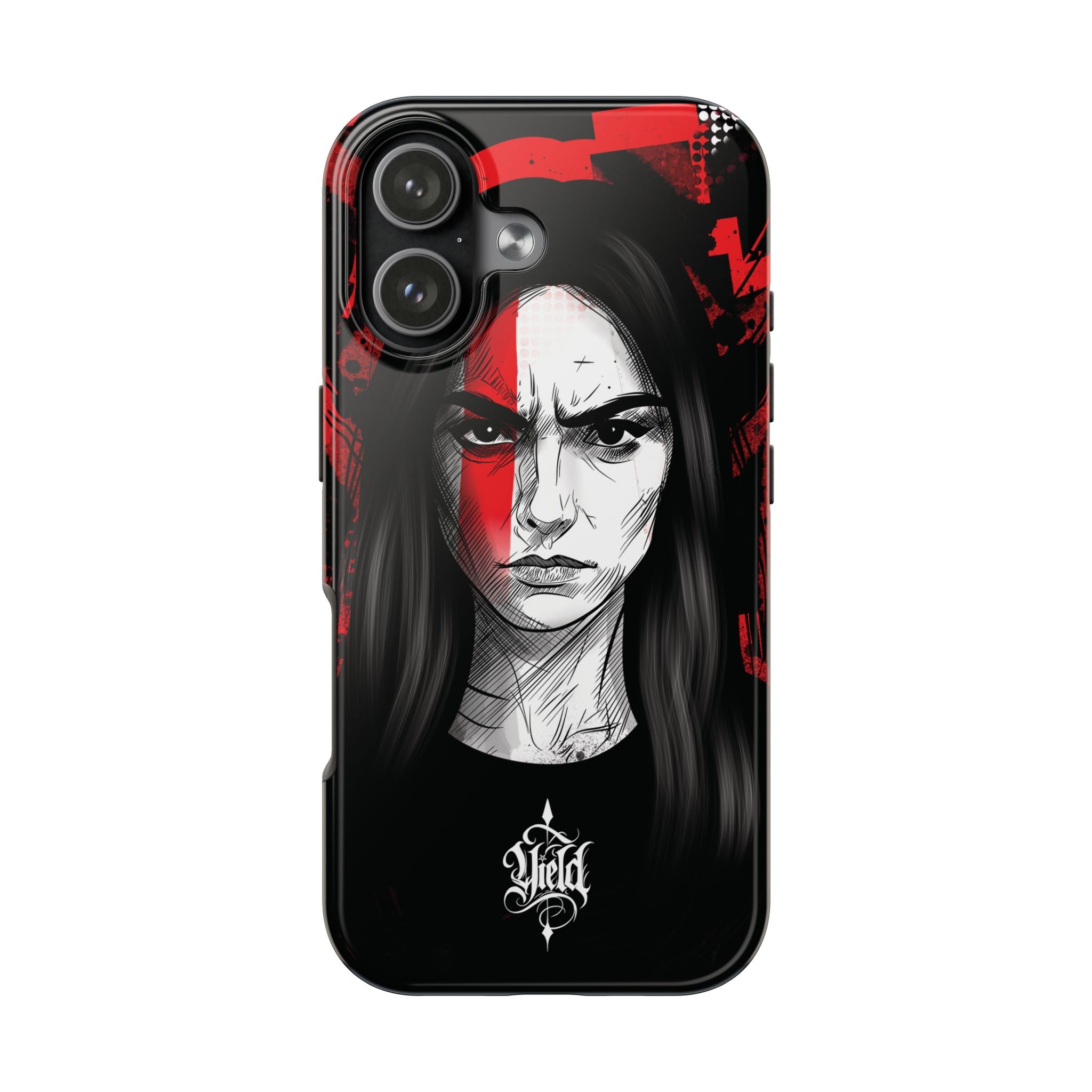 The Crimson Oath — Yield Cult Tough Phone Case | Dark Symbolic Black Protective Cover
