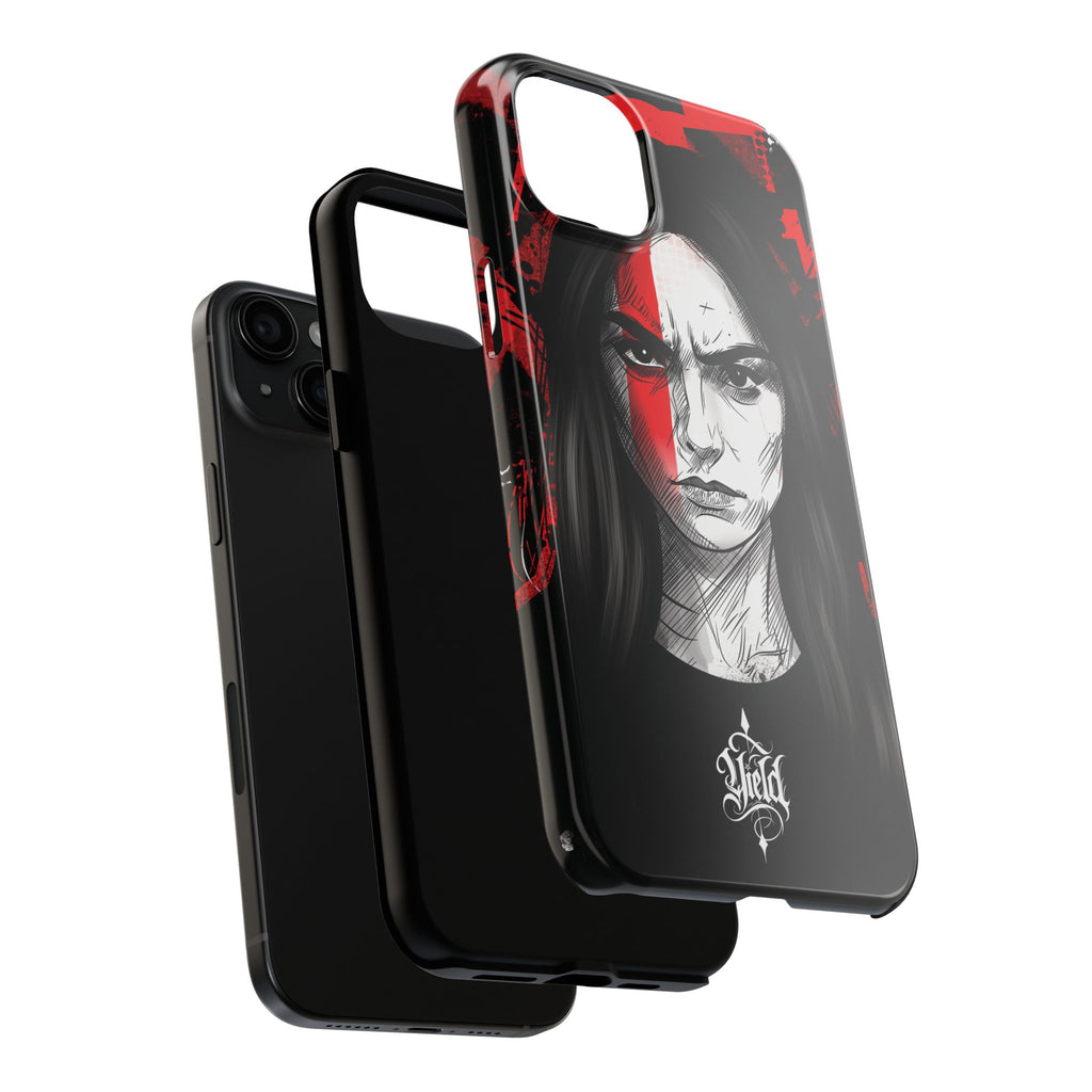 The Crimson Oath — Yield Cult Tough Phone Case | Dark Symbolic Black Protective Cover