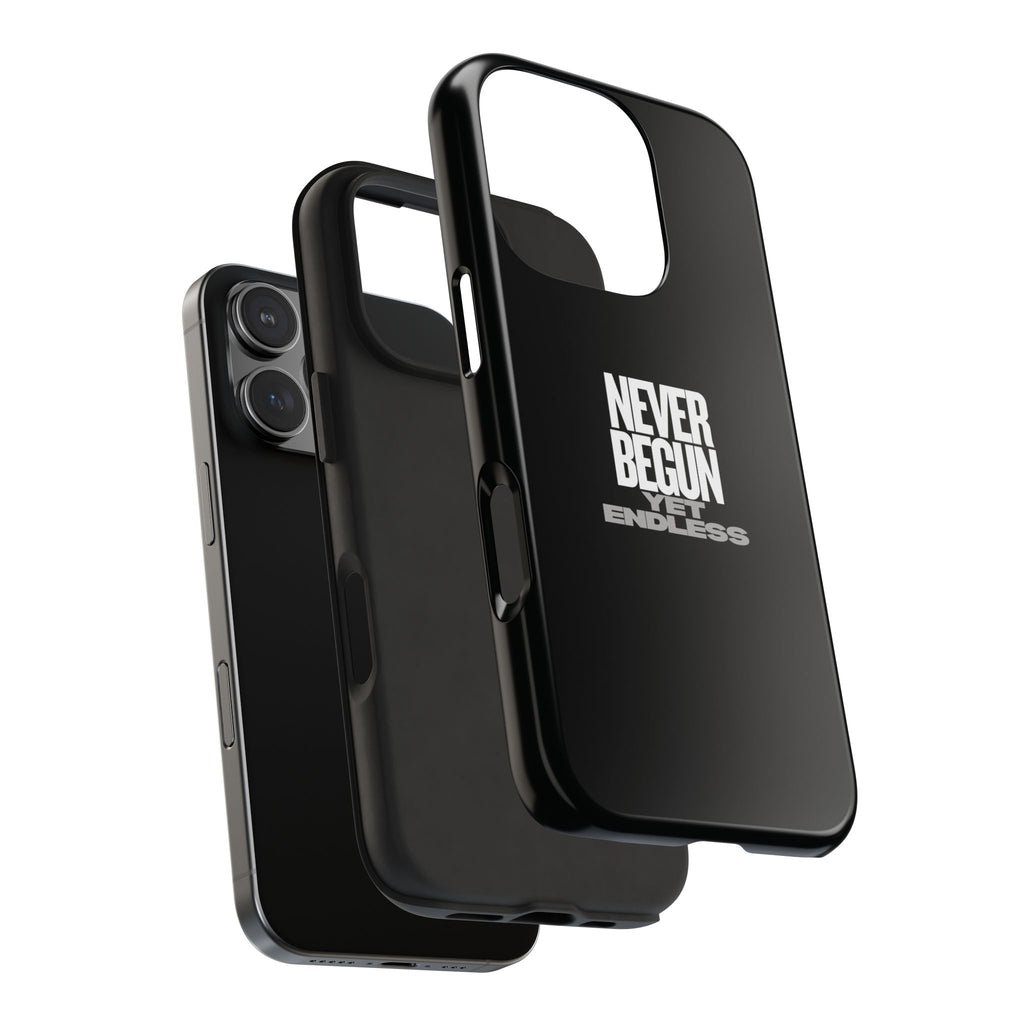 Never Begun, Yet Endless — Yield Cult Tough Phone Case | Black Minimal Protective Cover
