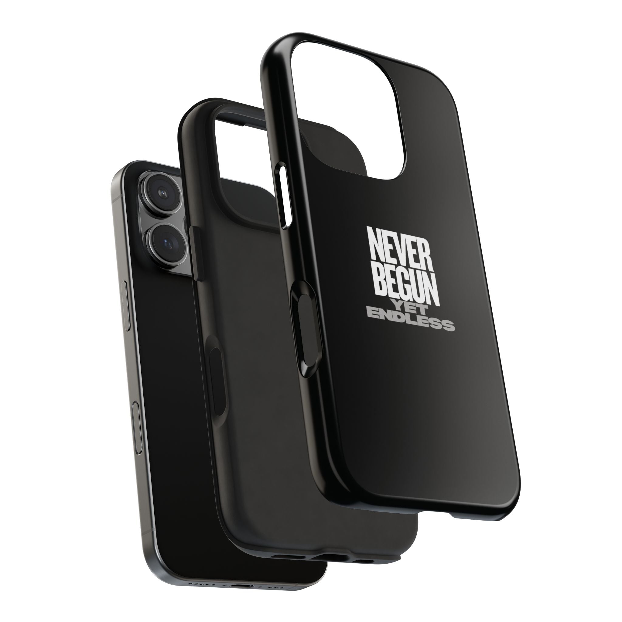 Never Begun, Yet Endless — Yield Cult Tough Phone Case | Black Minimal Protective Cover