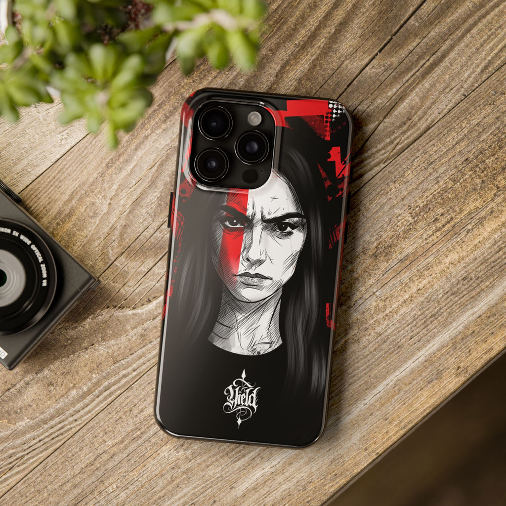 The Crimson Oath — Yield Cult Tough Phone Case | Dark Symbolic Black Protective Cover