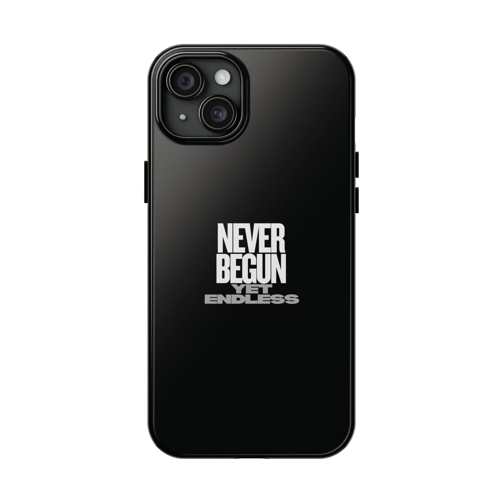 Never Begun, Yet Endless — Yield Cult Tough Phone Case | Black Minimal Protective Cover