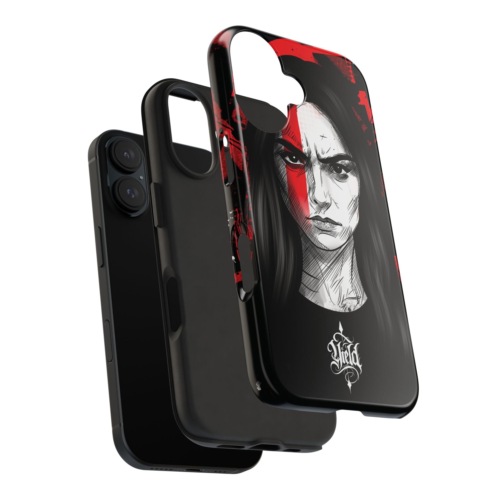The Crimson Oath — Yield Cult Tough Phone Case | Dark Symbolic Black Protective Cover